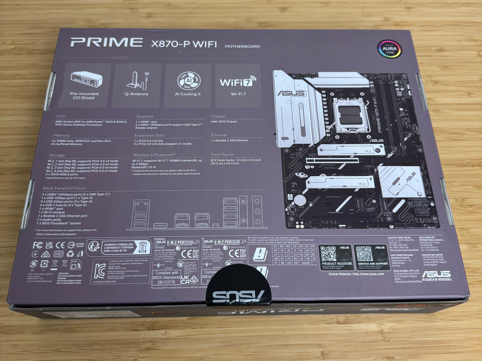 Asus PRIME X870-P WIFI ATX AM5 DDR5 AMD X870 Motherboard
