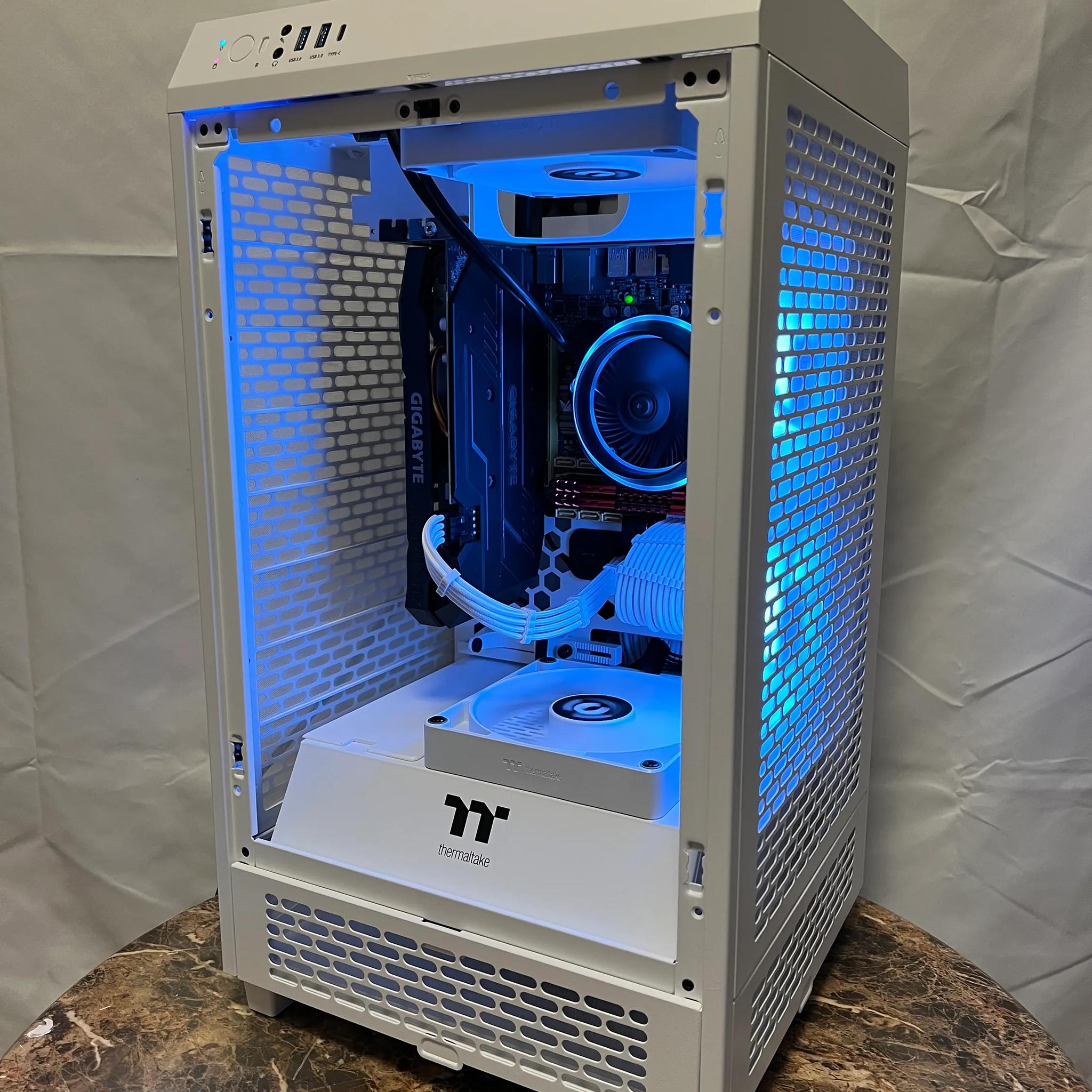 🧊Ice Tower🧊 | Mini PC | GTX 1660TI | Intel Xeon (= Core i7 4770K) | 16GB RAM | 1TB SSD