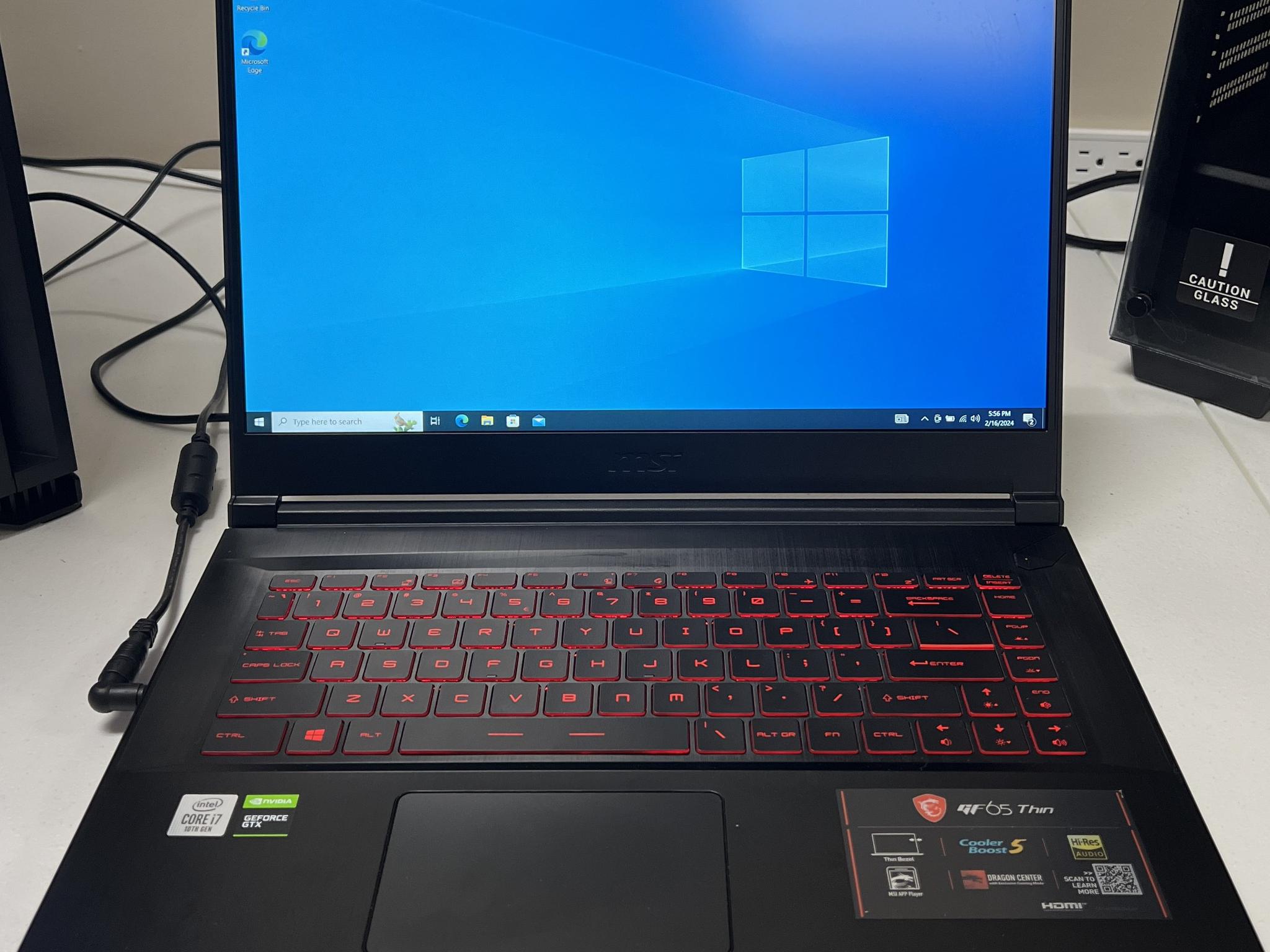 MSI Gaming Laptop | I7-10750H | 1660TI | 16GBs of RAM | 512 GB NVME |