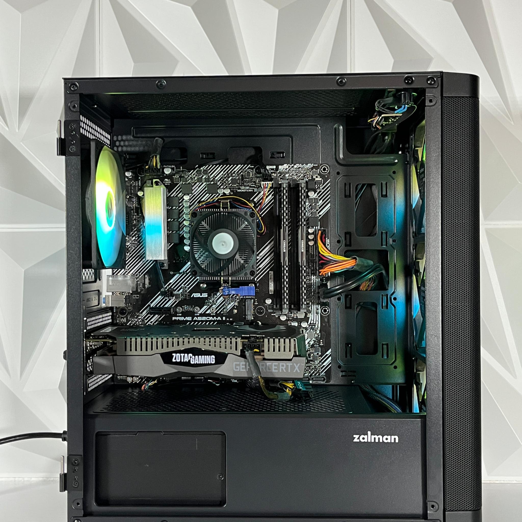RTX 2060 6GB, Ryzen 5 2600X, 16GB 3600MHz | Black RGB Gaming Computer