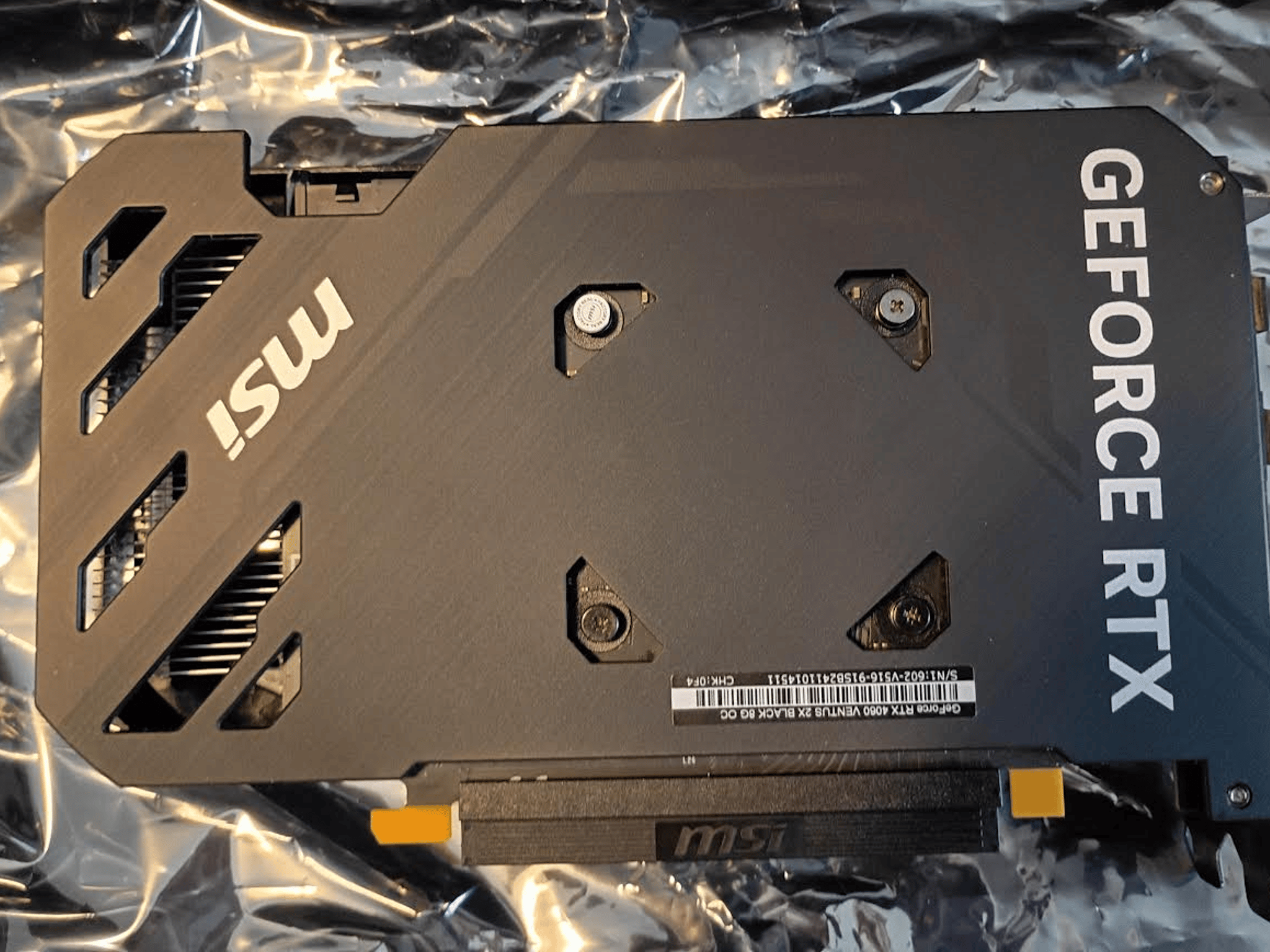 MSI GeForce RTX 4060 VENTUS 2X BLACK 8G OC