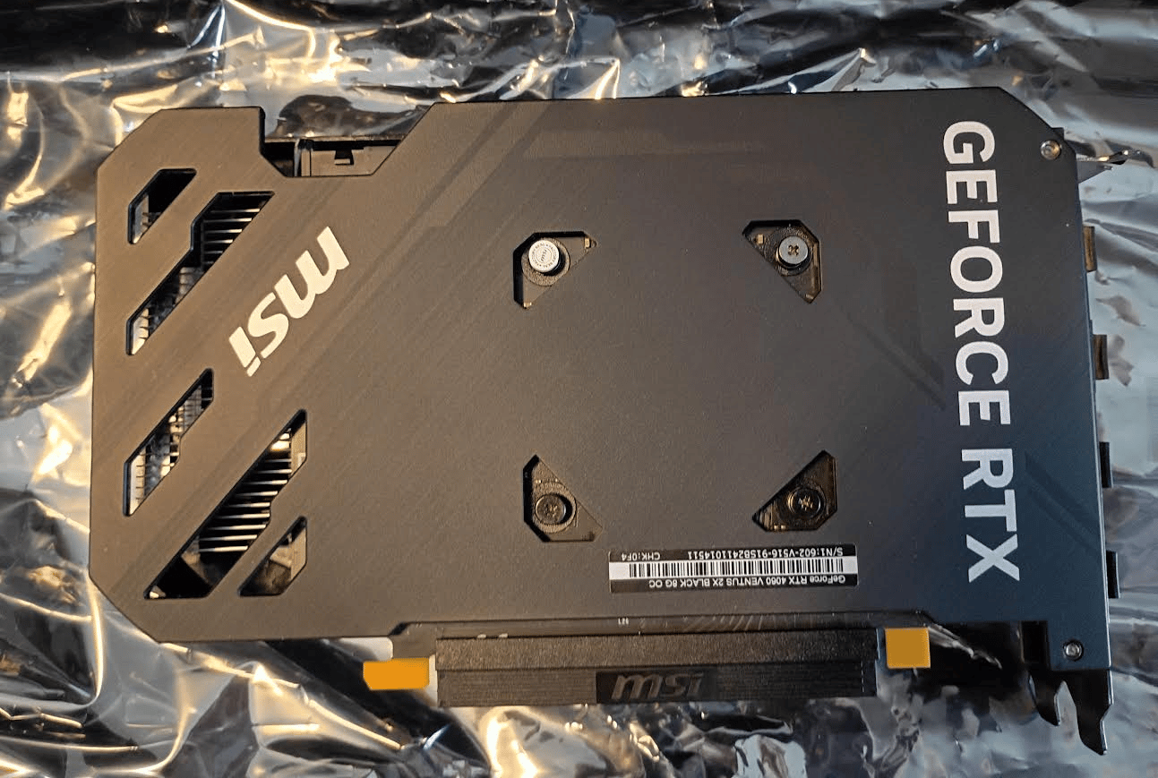 MSI GeForce RTX 4060 VENTUS 2X BLACK 8G OC
