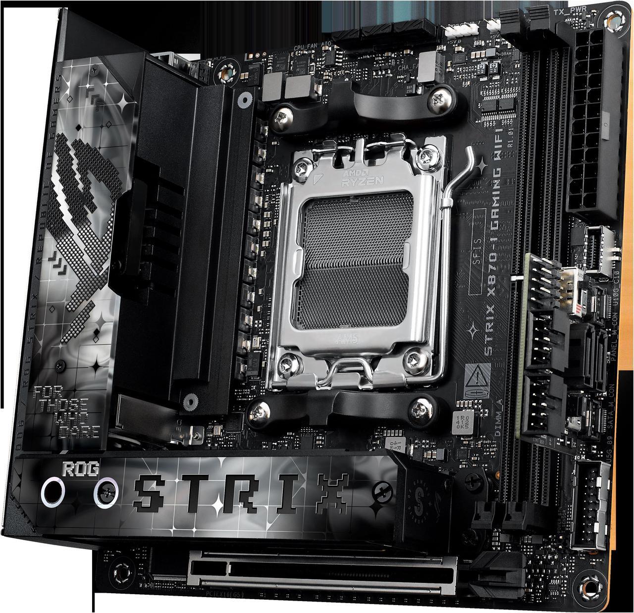 ASUS ROG STRIX X870-I GAMING WIFI AMD AM5 X870 Mini ITX Desktop Motherboard