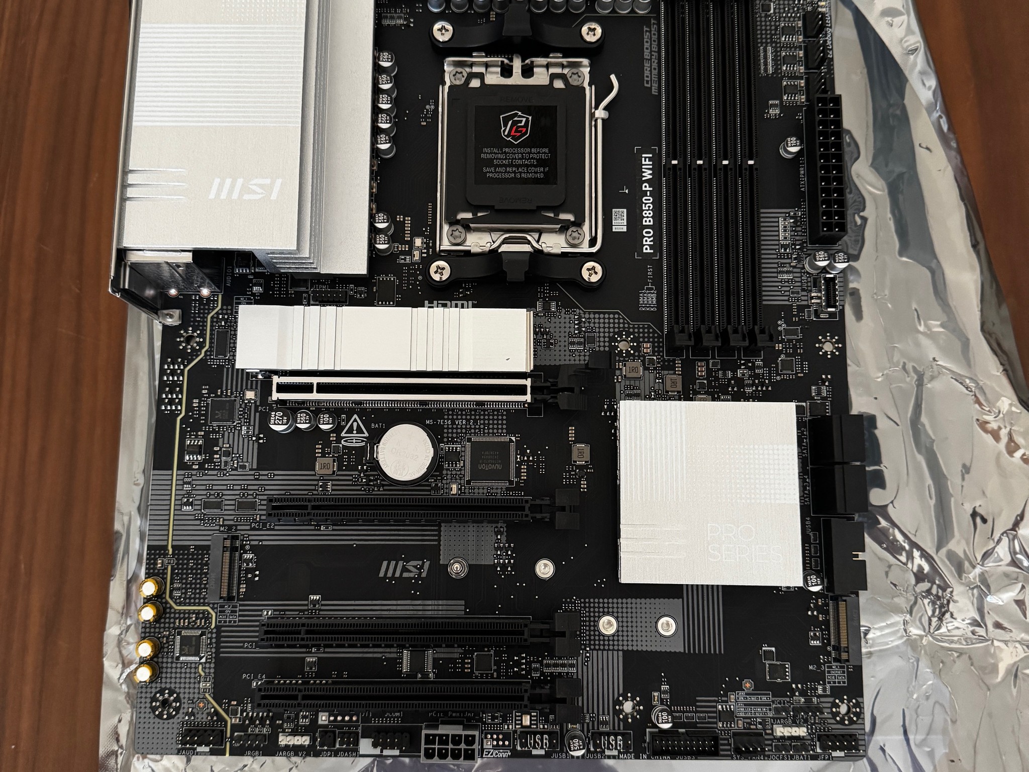MSI PRO B850-P WiFi Motherboard - Lightly used for 4 months