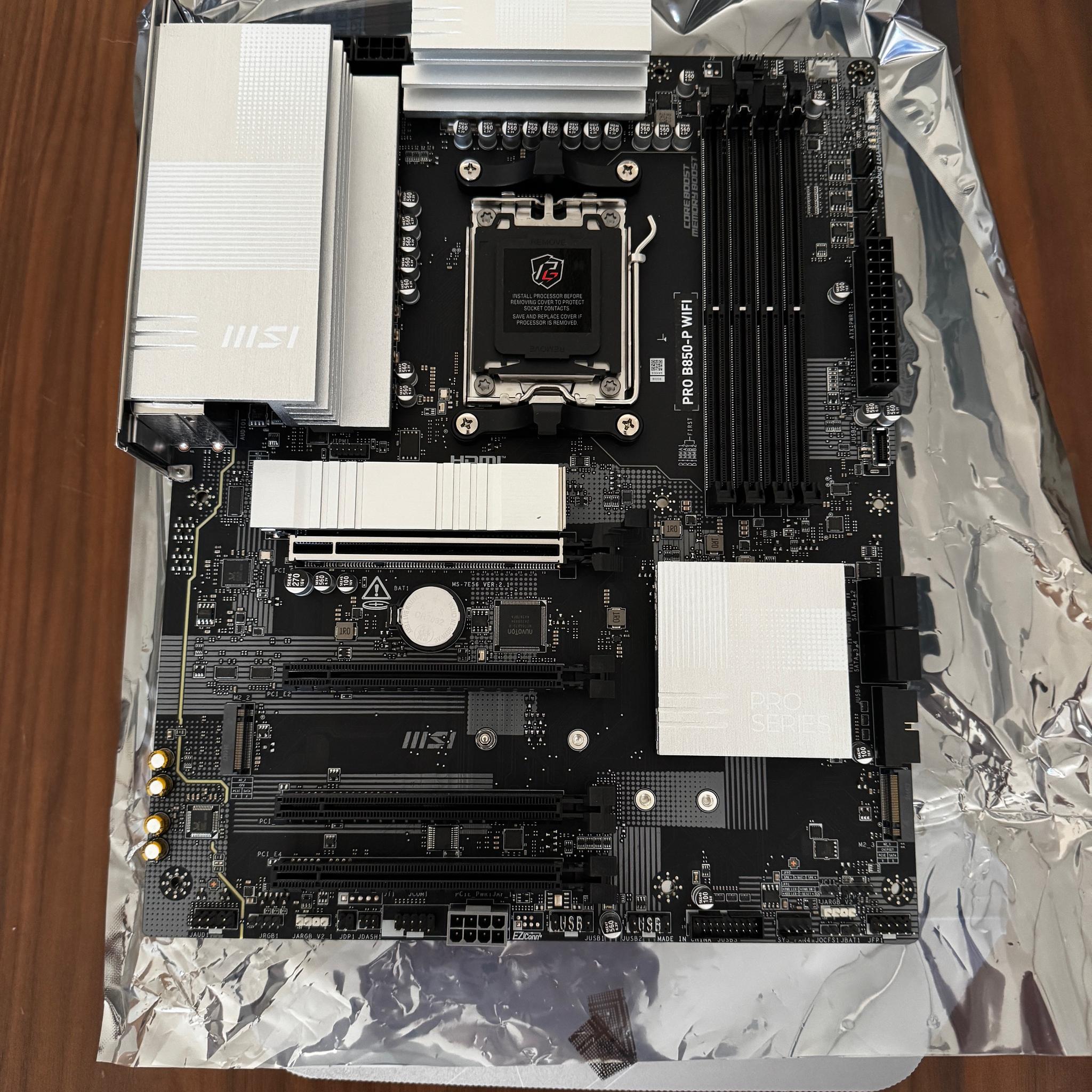 MSI PRO B850-P WiFi Motherboard - Lightly used for 4 months