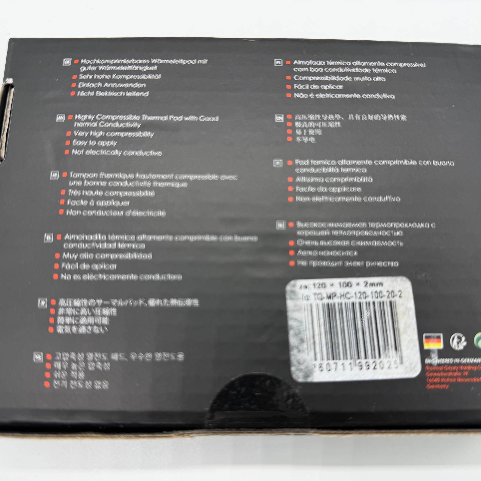 Thermal Grizzly Minus Pad High Compression – 120 × 100 × 2 mm