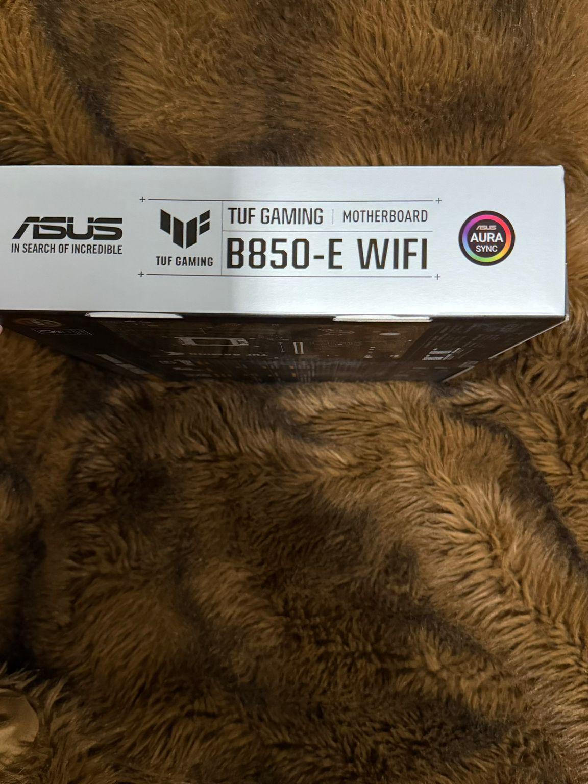 ASUS TUF GAMING B850-E WIFI6E AMD AM5 ATX Motherboard Unopened Box New