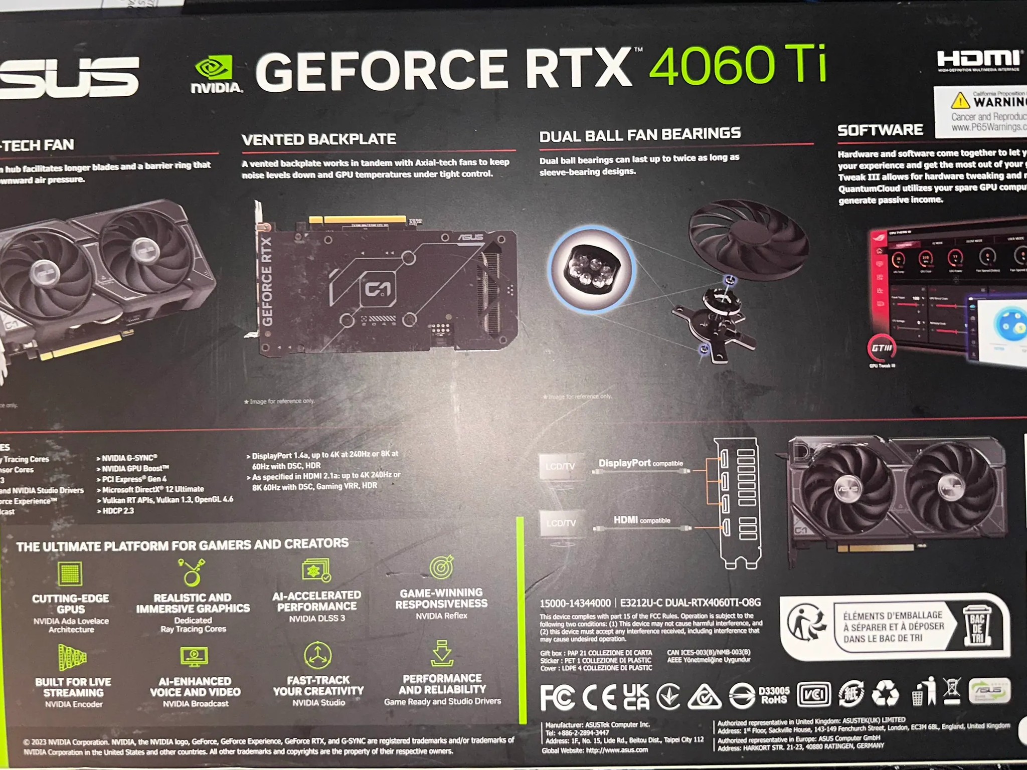 Asus Dual 4060ti 8GB