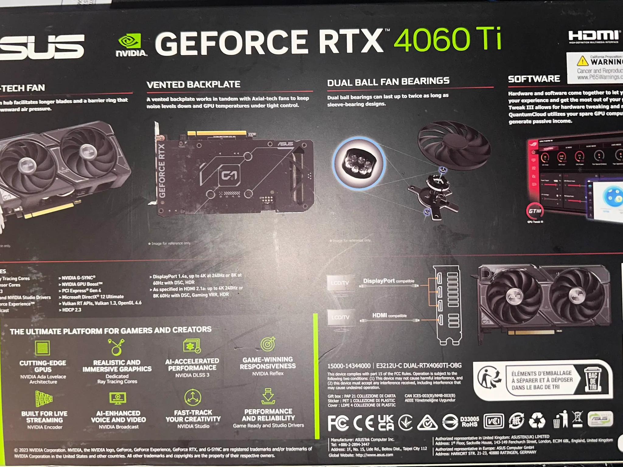 Asus Dual 4060ti 8GB