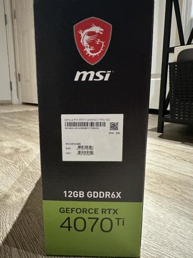MSI GeForce RTX 4070 Ti Gaming X Trio [Black/Gray] [Like New]