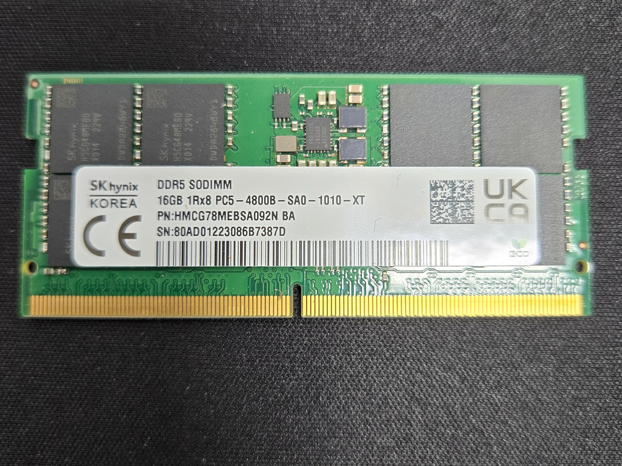 16gb DDR5 SODIMM - SK Hynix RAM