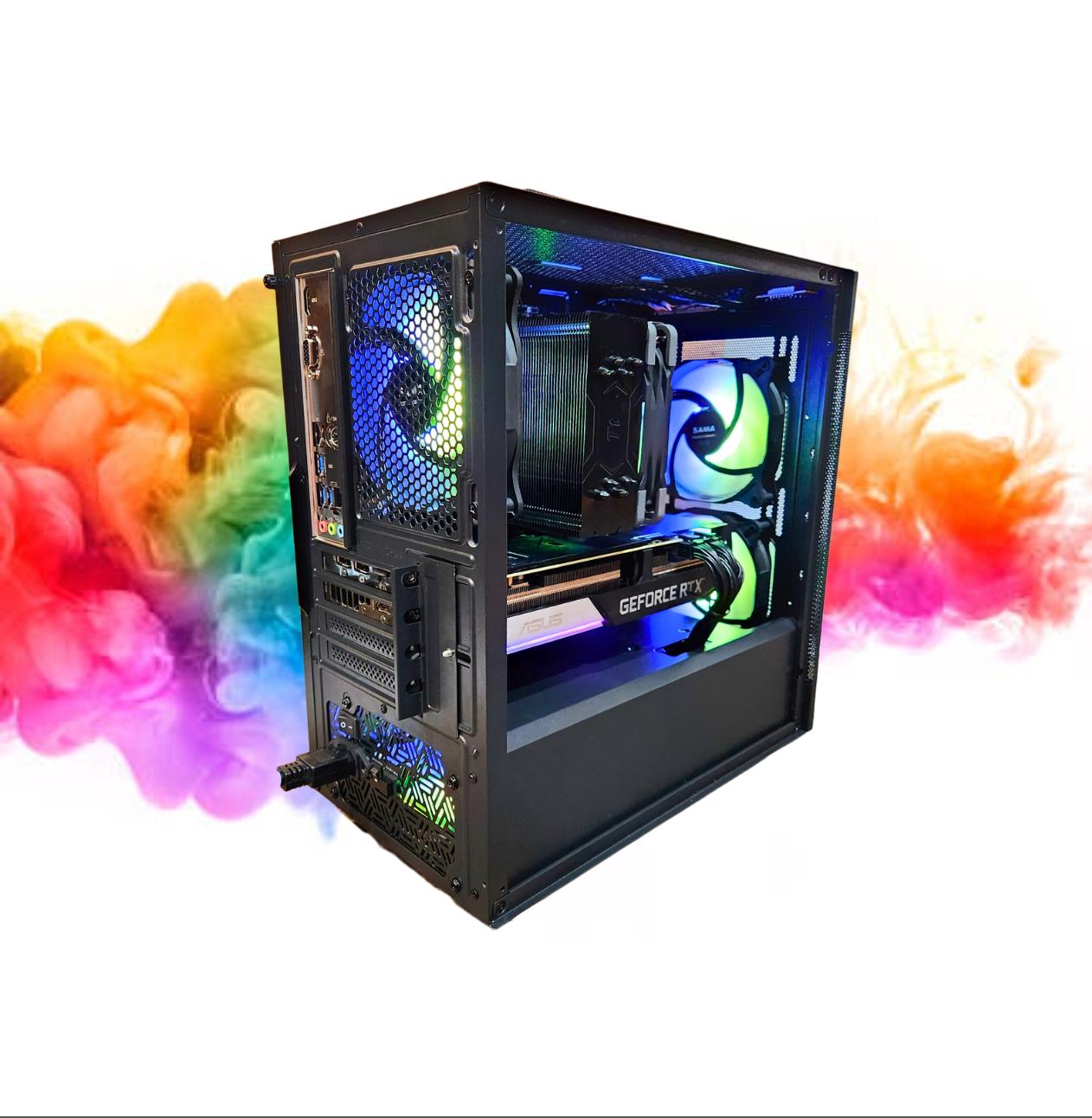 CLEARANCE: RX 580 8GB + Ryzen 5 + 512GB SSD + 16GBs RAM + 3 RGB Fans ( Black RGB Gaming PC )