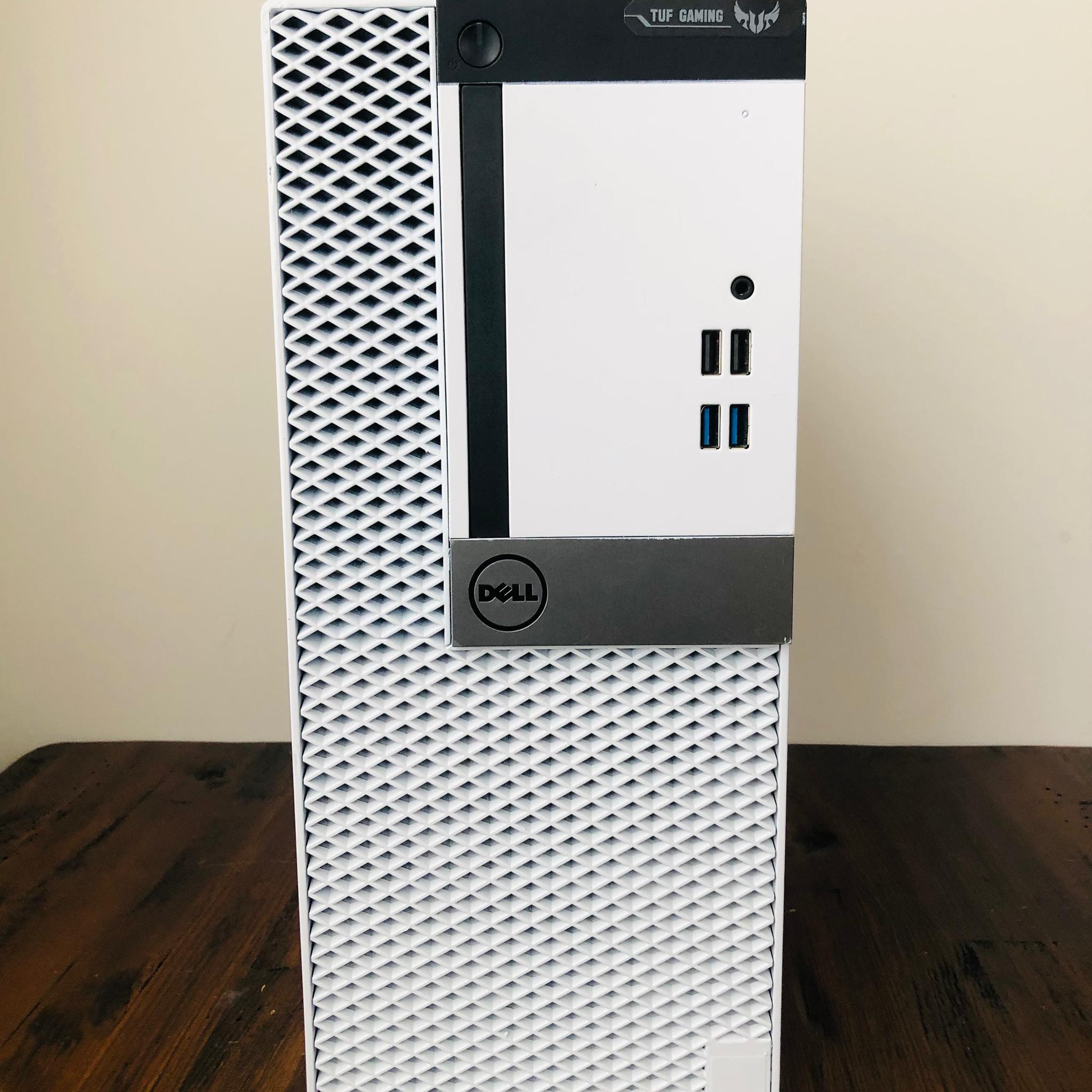 Custom White Gaming PC | Intel i5-6500 | RX 460 2GB | 8GB DDR3 | 120GB SSD 500GB HDD | Dell Optiplex