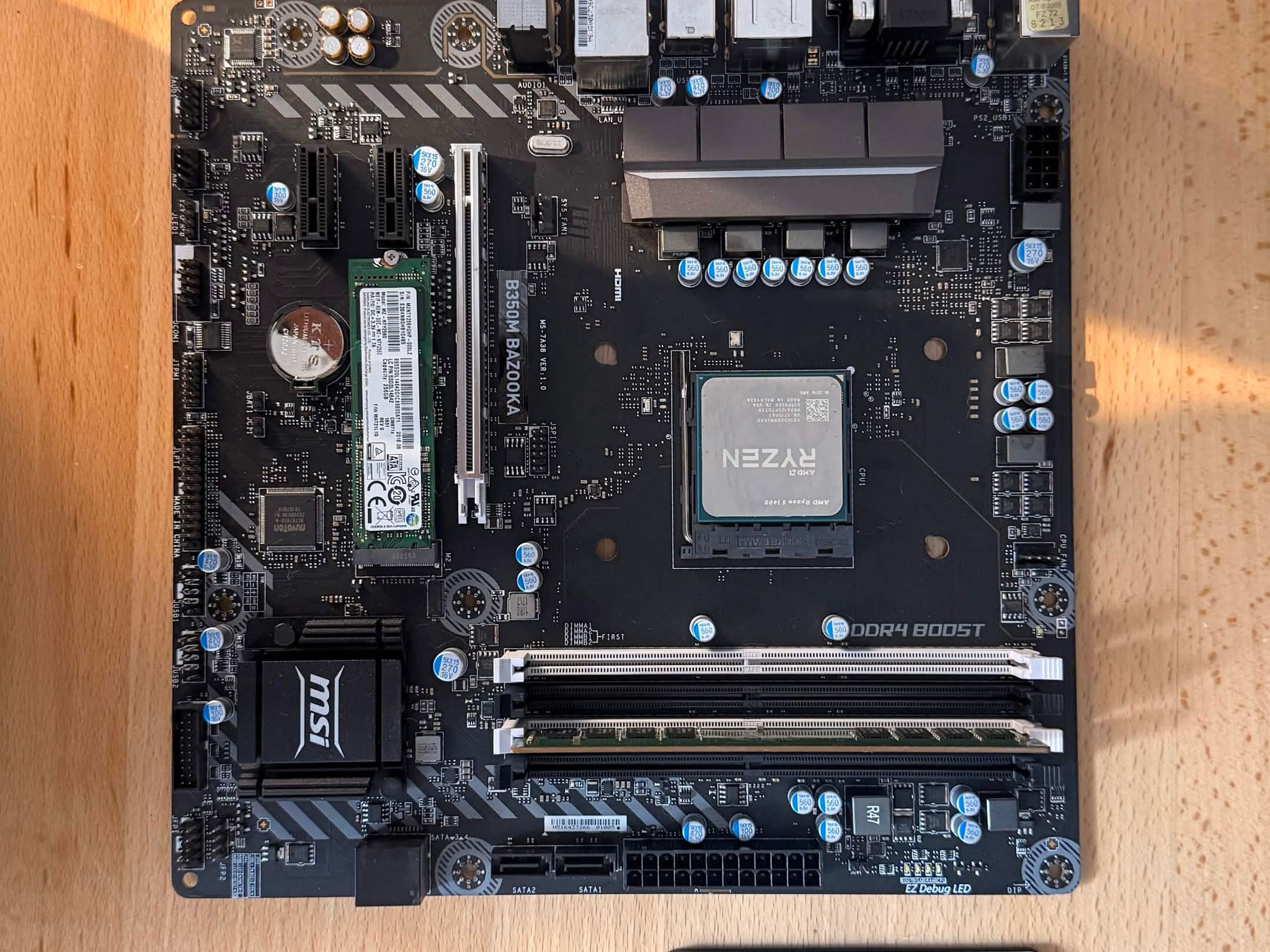 AM4 Motherboard Combo: Gigabyte B350M + Ryzen 5 1400