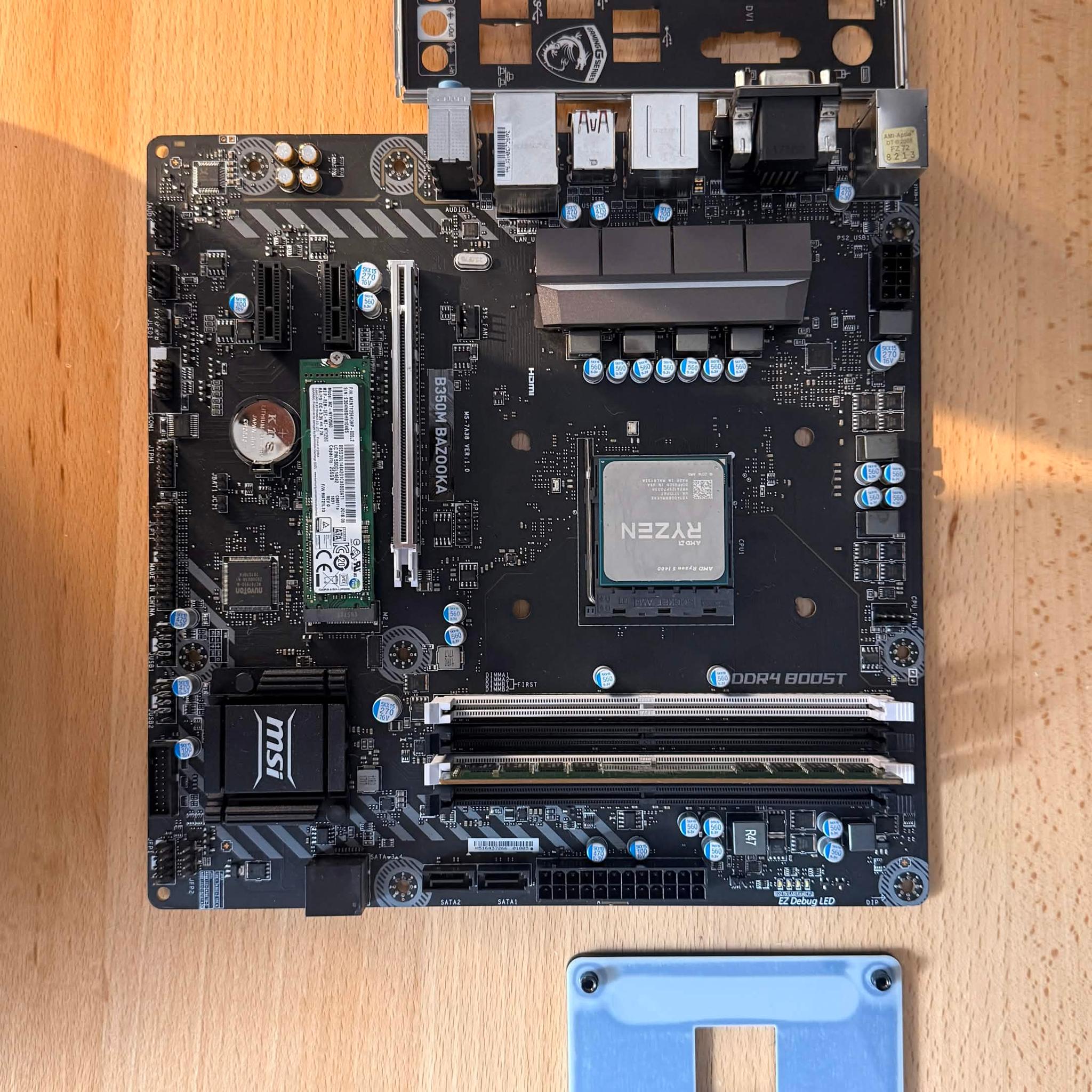 AM4 Motherboard Combo: Gigabyte B350M + Ryzen 5 1400