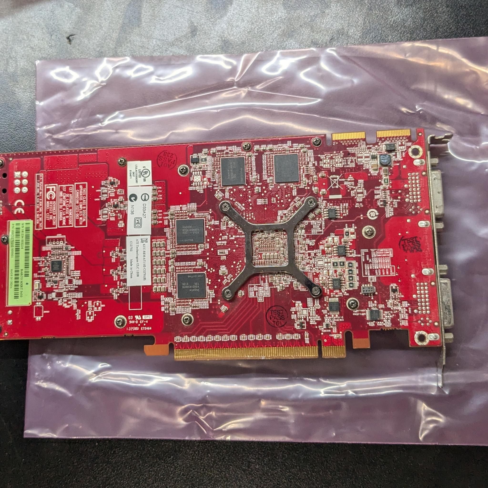 Barco MXRT 5450 / ATI FirePro V5800 DVI - tested - 1GB GDDR5 retro gaming