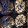 Bundle of (4) 120mm fans by fractal designs, has white LED lights