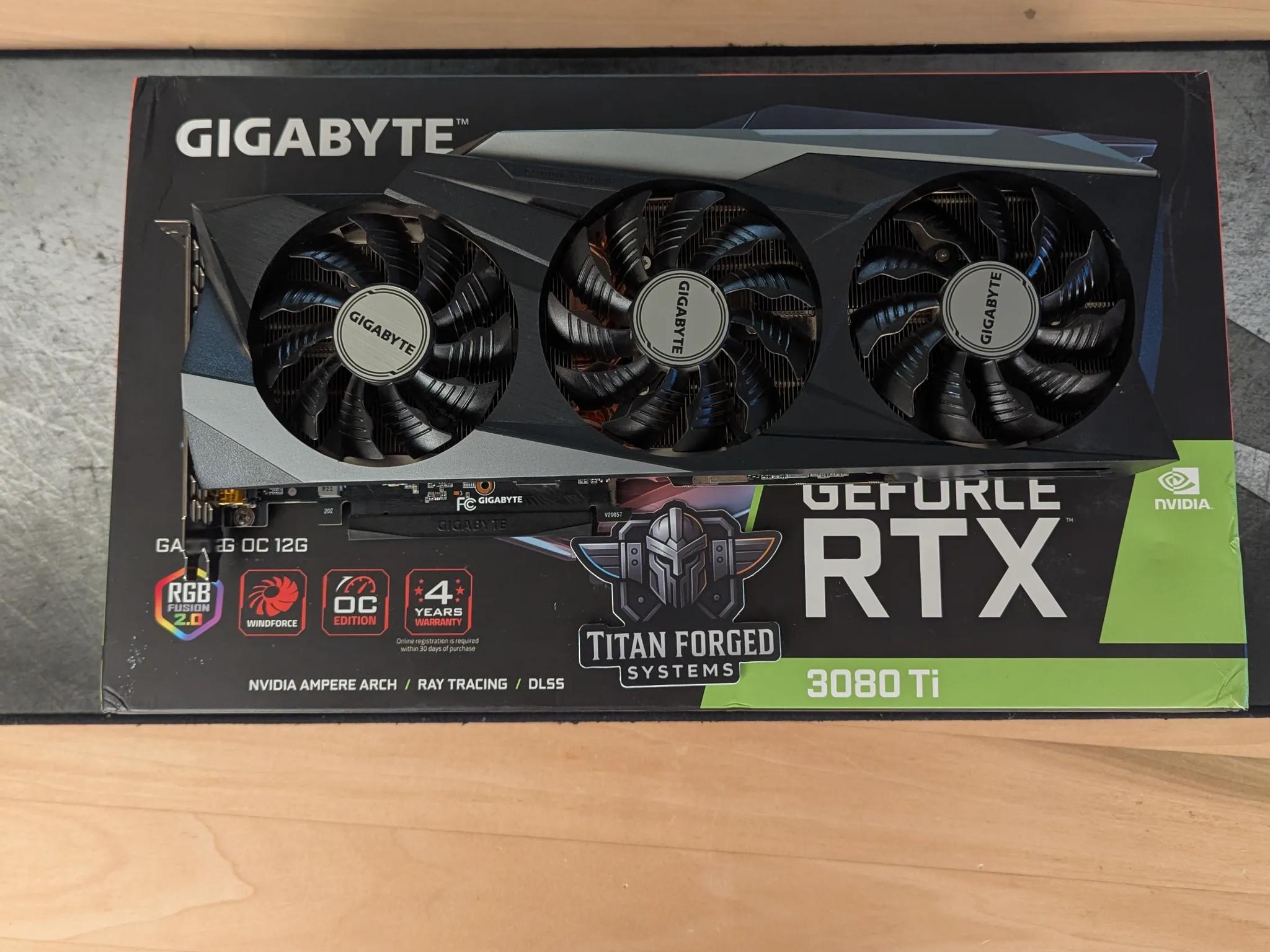 🌀 Gigabyte 3080 Ti Gaming OC – 12GB GDDR6X | Triple-Fan WINDFORCE | 4K Powerhouse