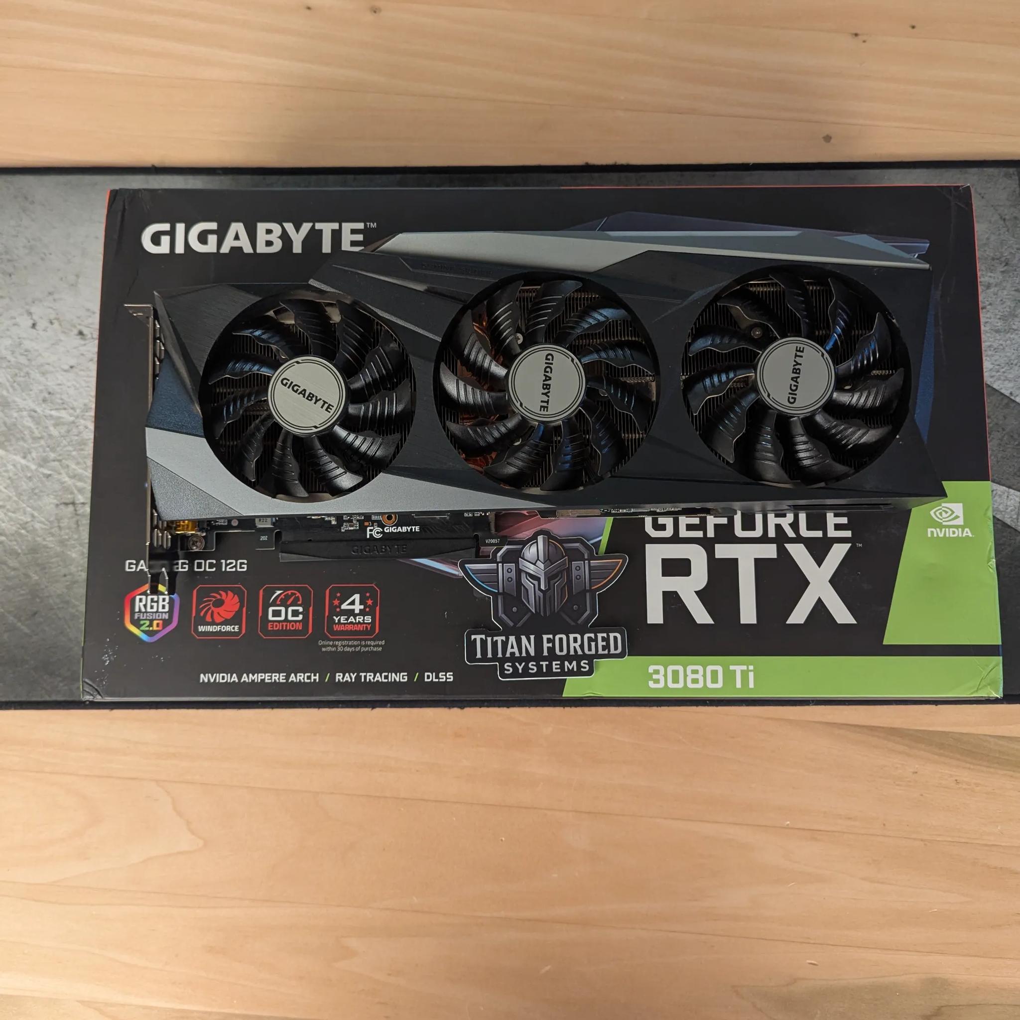 🌀 Gigabyte 3080 Ti Gaming OC – 12GB GDDR6X | Triple-Fan WINDFORCE | 4K Powerhouse