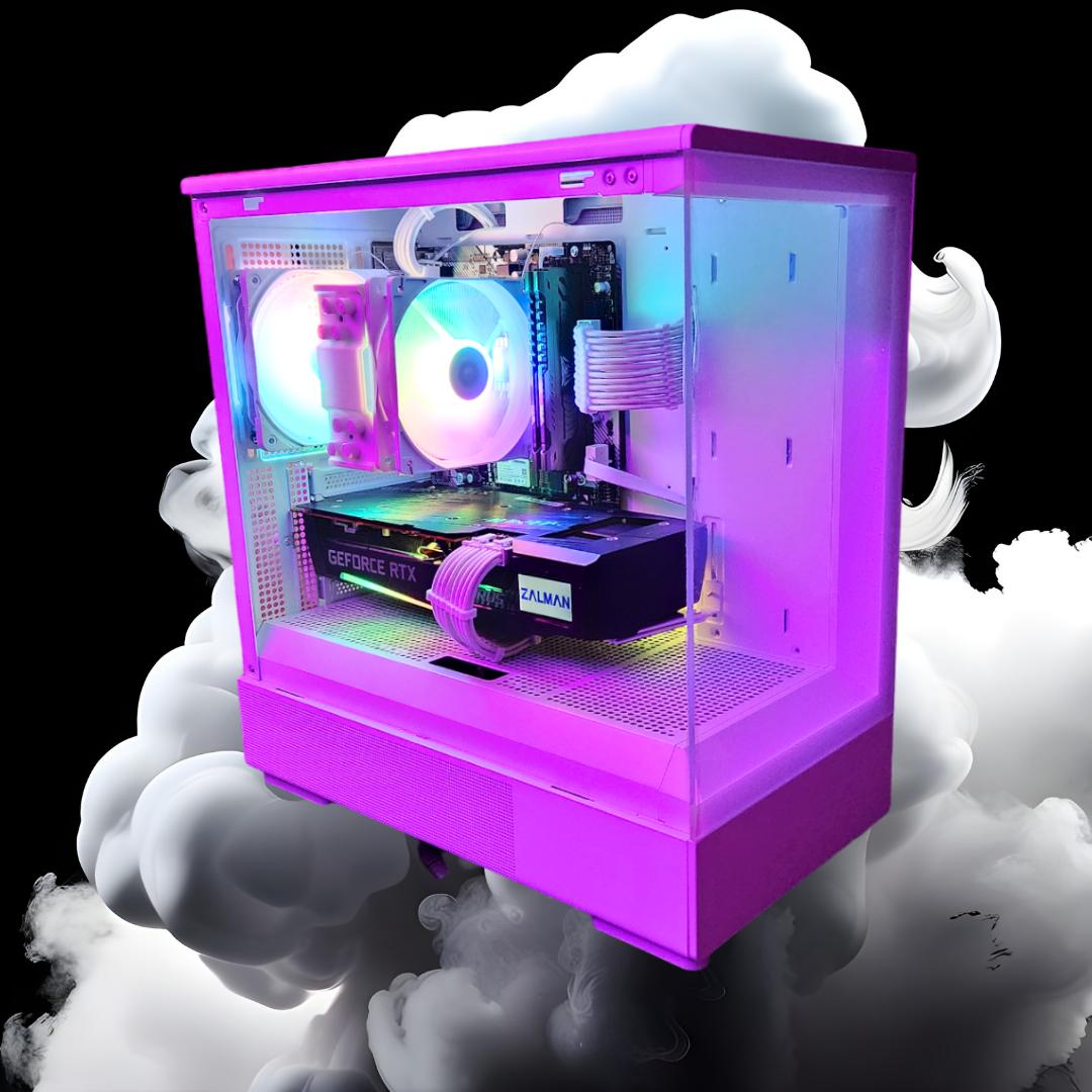 🛰Satellite🚀: RTX 3060 TI | Ryzen 3600x | 16GB DDR4 RAM | 512GB SSD | 2 Glass Sides | White RGB PC