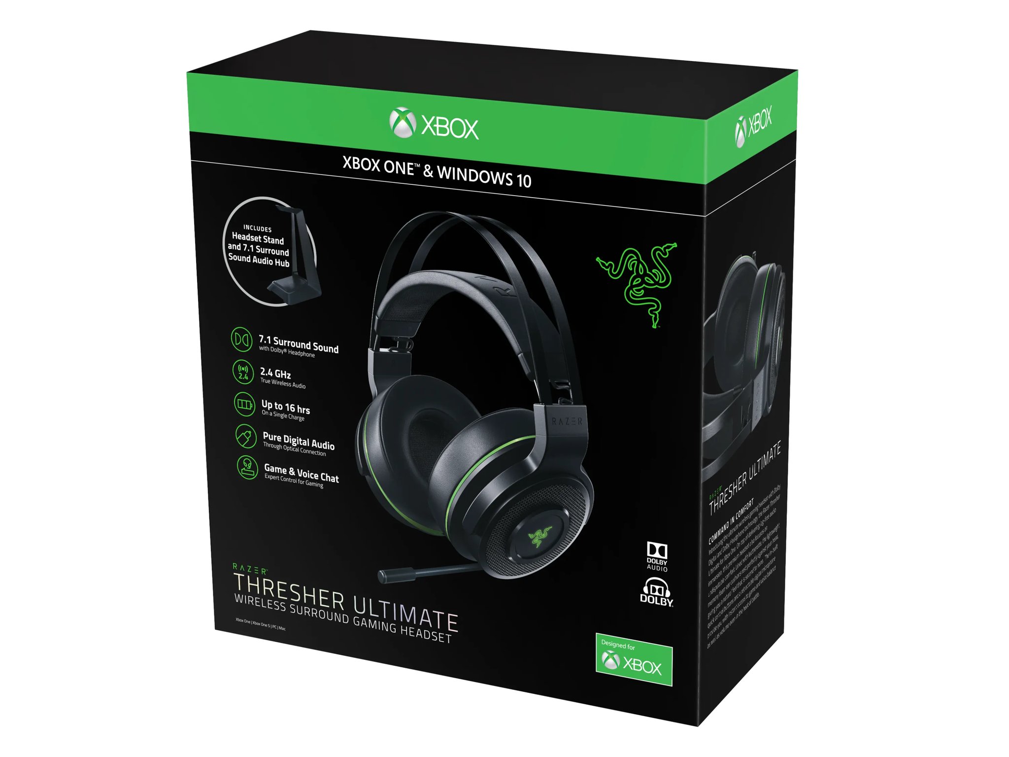 Razer Thresher Ultimate Wireless Dolby 7.1 Headset + Audio Hub PC/XBOX