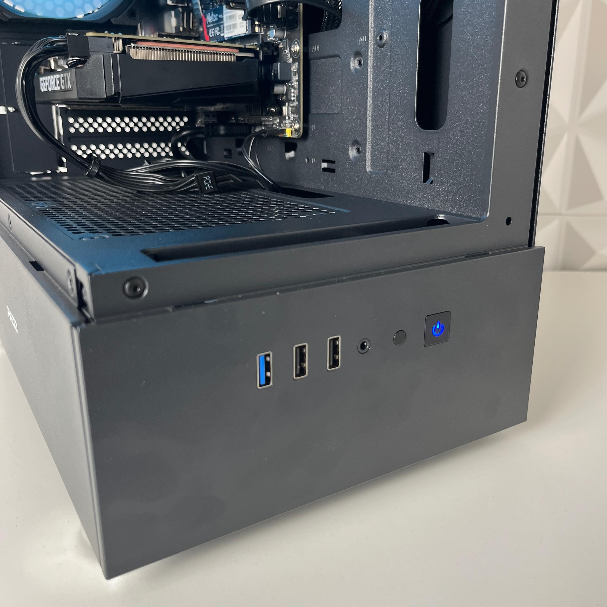 🩵🖤 | Black RGB Gaming PC | i5 10400T + GTX 1660 6GB | 16GB