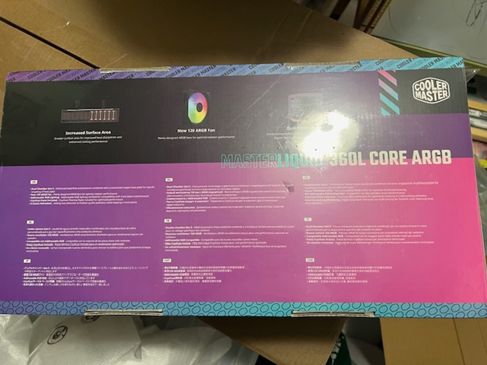 Cooler Master MasterLiquid 360L Core 360mm Close-Loop AIO ARGB Sync AM5/AM4 LGA1700/1200