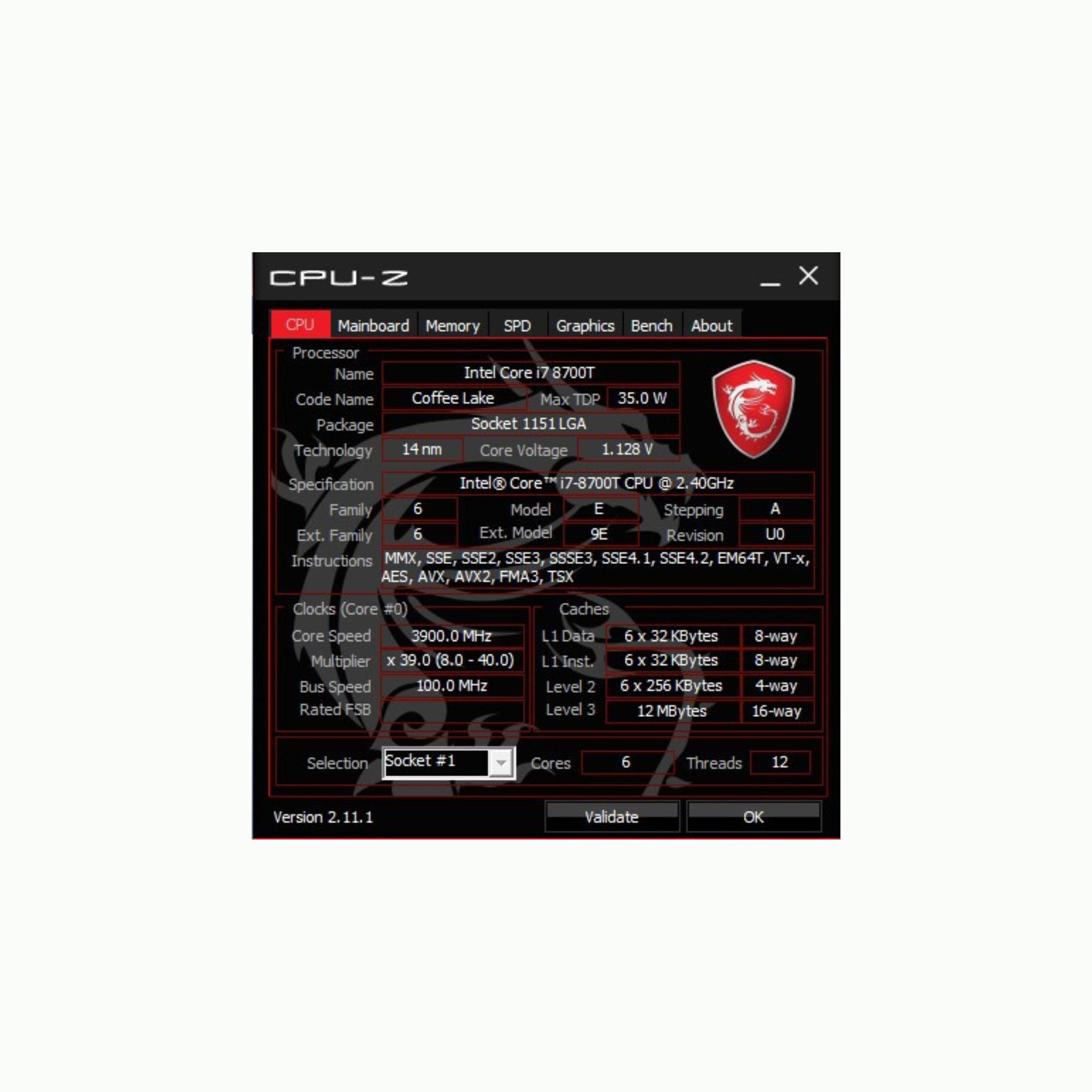 Custom Gaming PC - Intel i7-8700, GTX 1660, 16GB RAM, 500GB SSD - Black Case