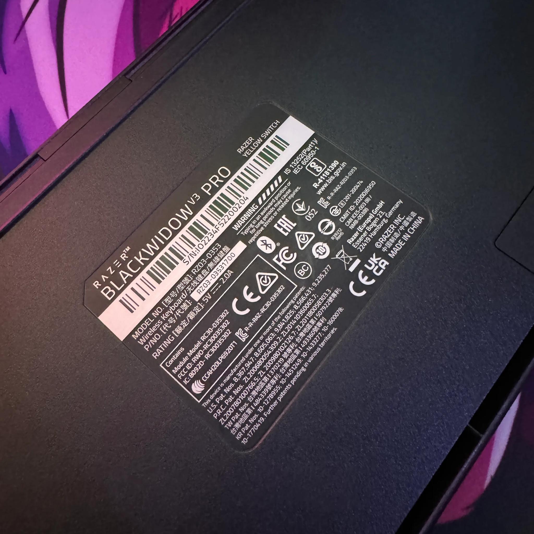 Razer BlackWidow V3 Pro Mechanical Wireless Keyboard & Razer DeathAdder V2 Pro Wireless Gaming Mouse