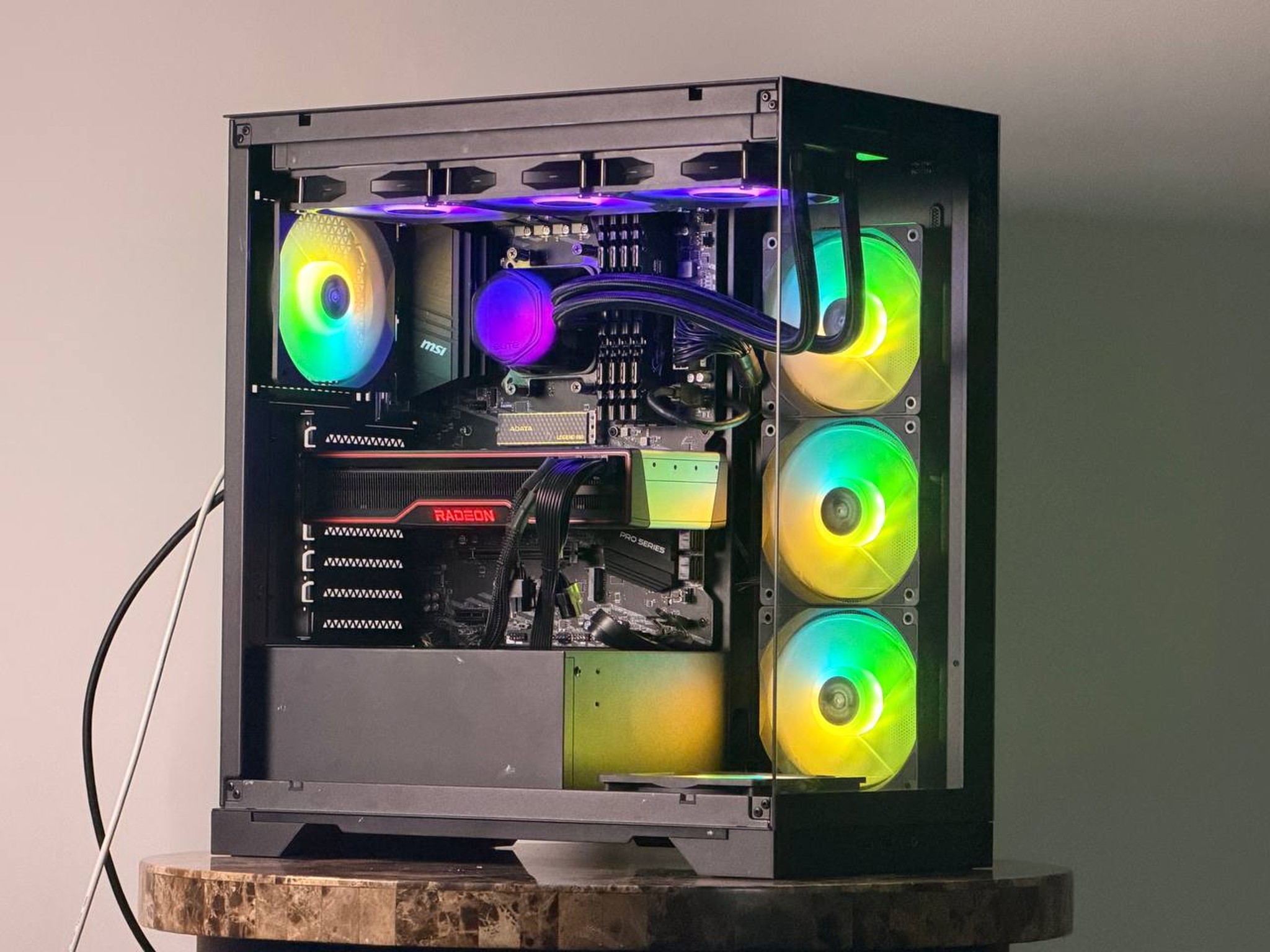FREE SHIPPING 🖤 🌈 Black RGB Gaming PC | RX 6900 XT 16GB | Ryzen 7 5700x | 1TB SSD | 32 GB DDR4