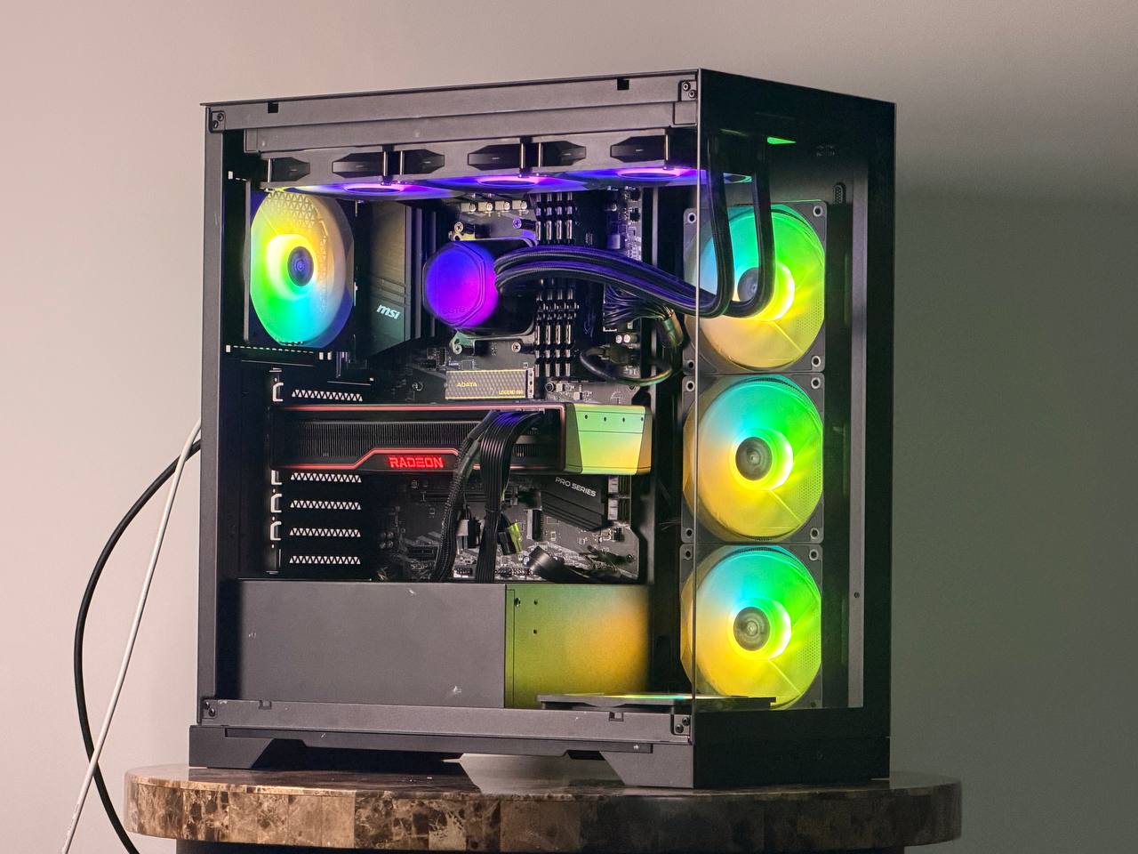 FREE SHIPPING 🖤 🌈 Black RGB Gaming PC | RX 6900 XT 16GB | Ryzen 7 5700x | 1TB SSD | 32 GB DDR4
