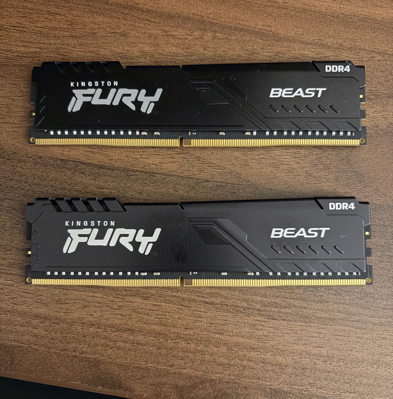 32GB (2 x 16GB) Kingston Fury Beast DDR4 3200MHz