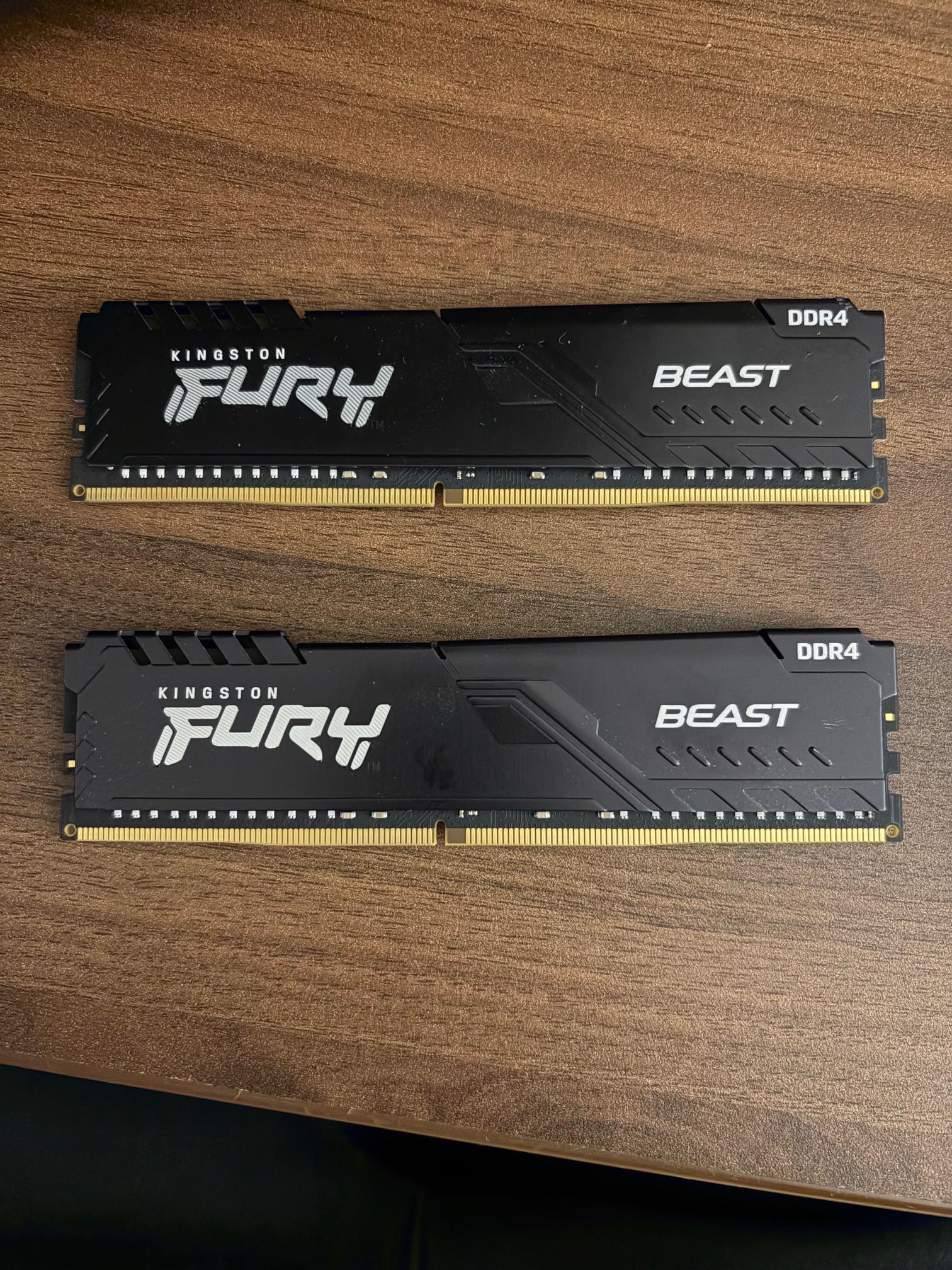 32GB (2 x 16GB) Kingston Fury Beast DDR4 3200MHz