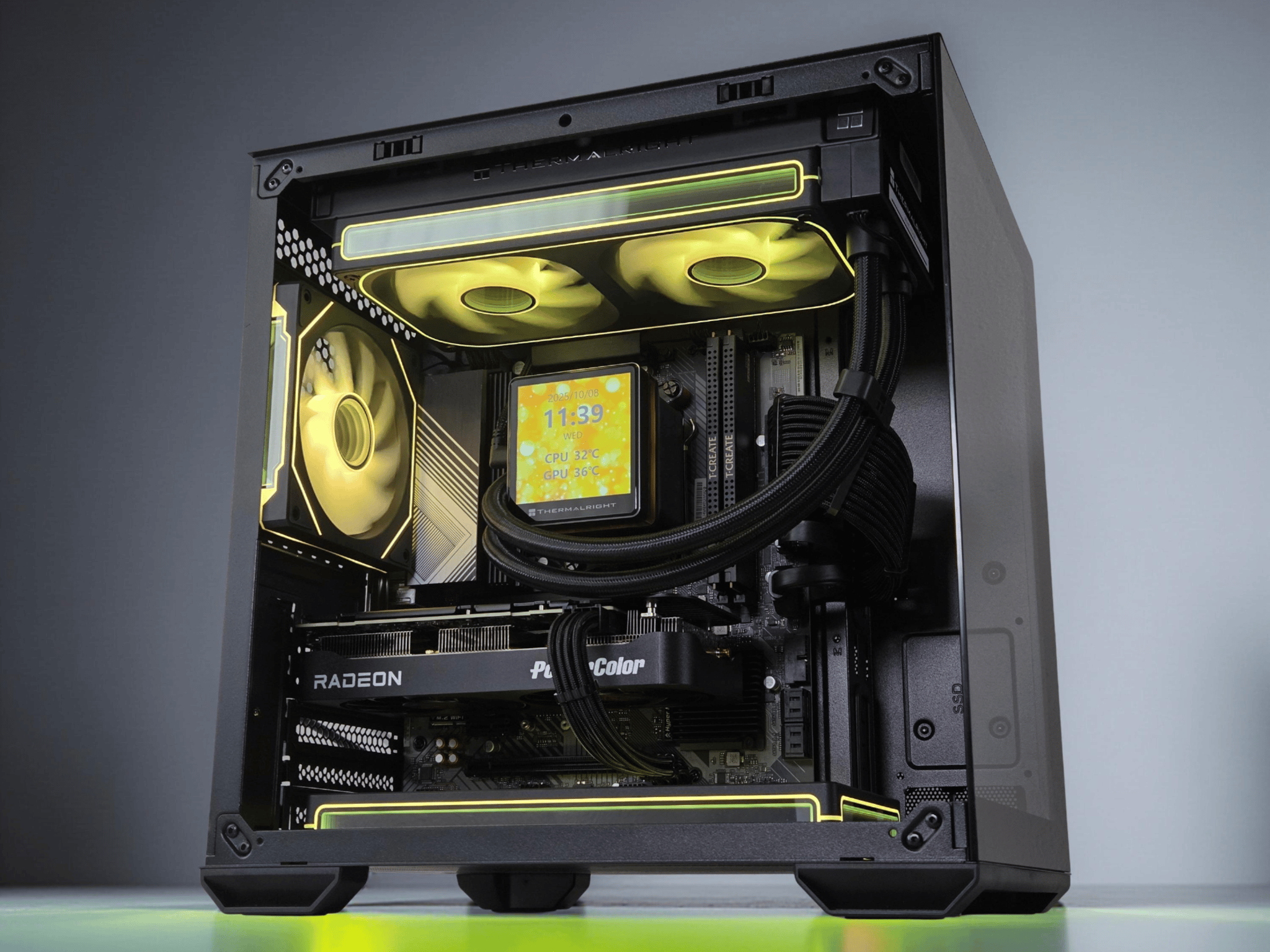 🎁{Holiday Sale}🎄Liquid Cooled Gaming PC☄️AMD RX 9060 XT 16GB🌌AMD Ryzen 5 7500F🌌16GB DDR5🌌1TB NVME