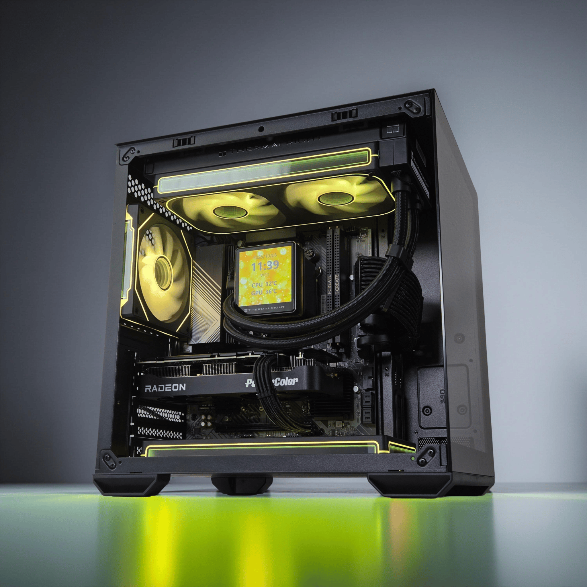🎁{Holiday Sale}🎄Liquid Cooled Gaming PC☄️AMD RX 9060 XT 16GB🌌AMD Ryzen 5 7500F🌌16GB DDR5🌌1TB NVME