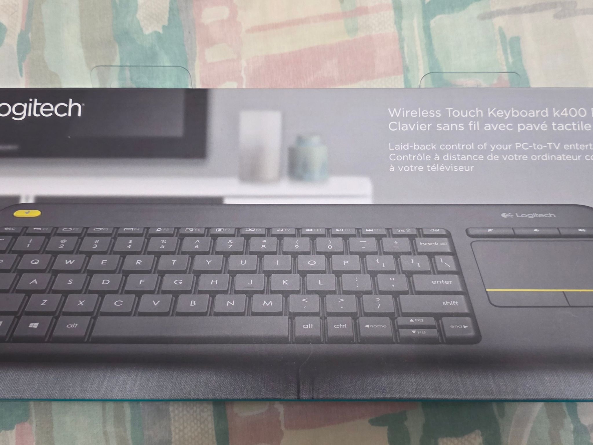 Logitech K400 Plus Wireless Touch TV Keyboard with Easy Media Control