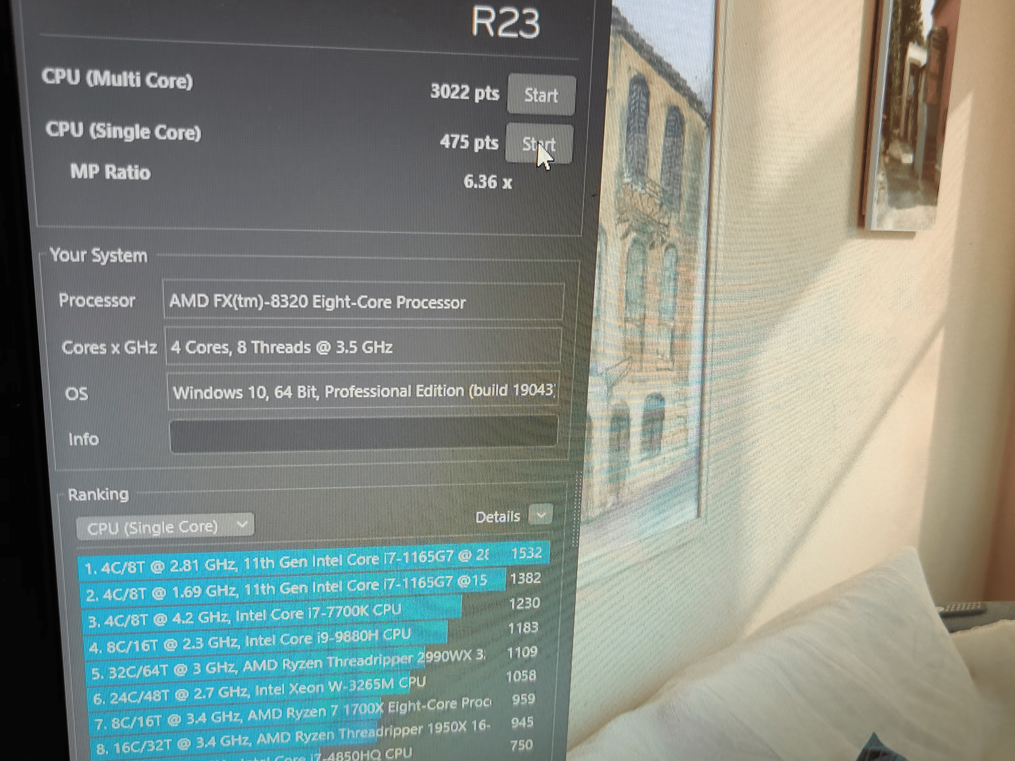 USED AMD FX-8320 3.5 GHz 8-Core Processor FD8320FRW8KHK AM3