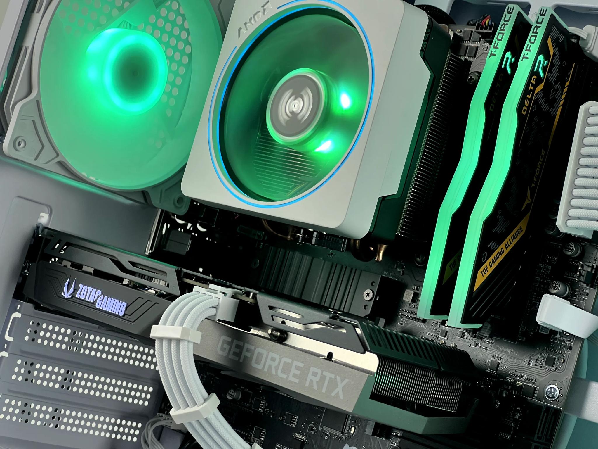 🧊 Fast and Clean White Gaming PC | RTX 3060 TI | AMD Ryzen 7 3700X | 1TB SSD | 16GB RAM | 🧊