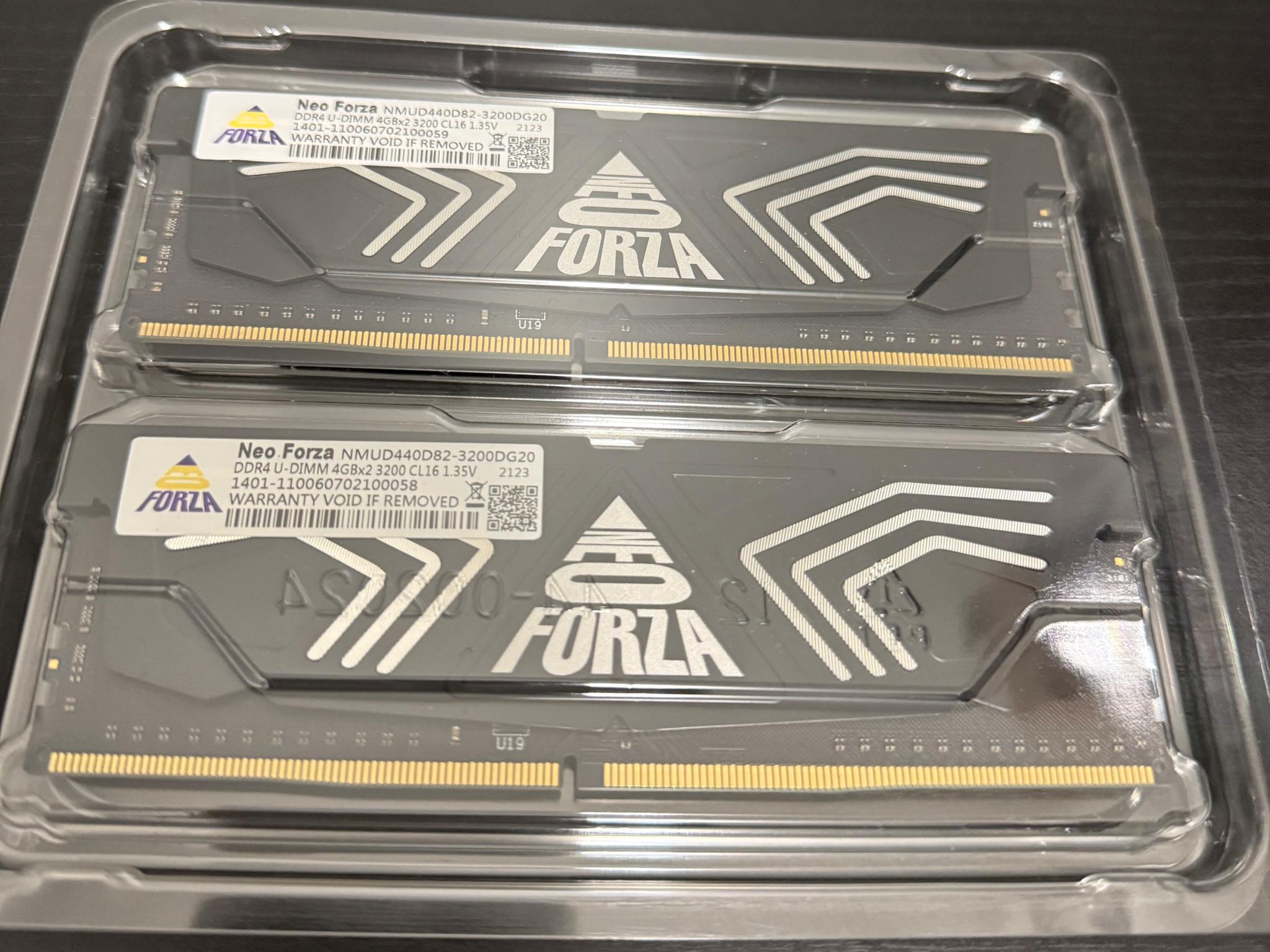 8GB DDR4 3200mhz RAM (4x2)