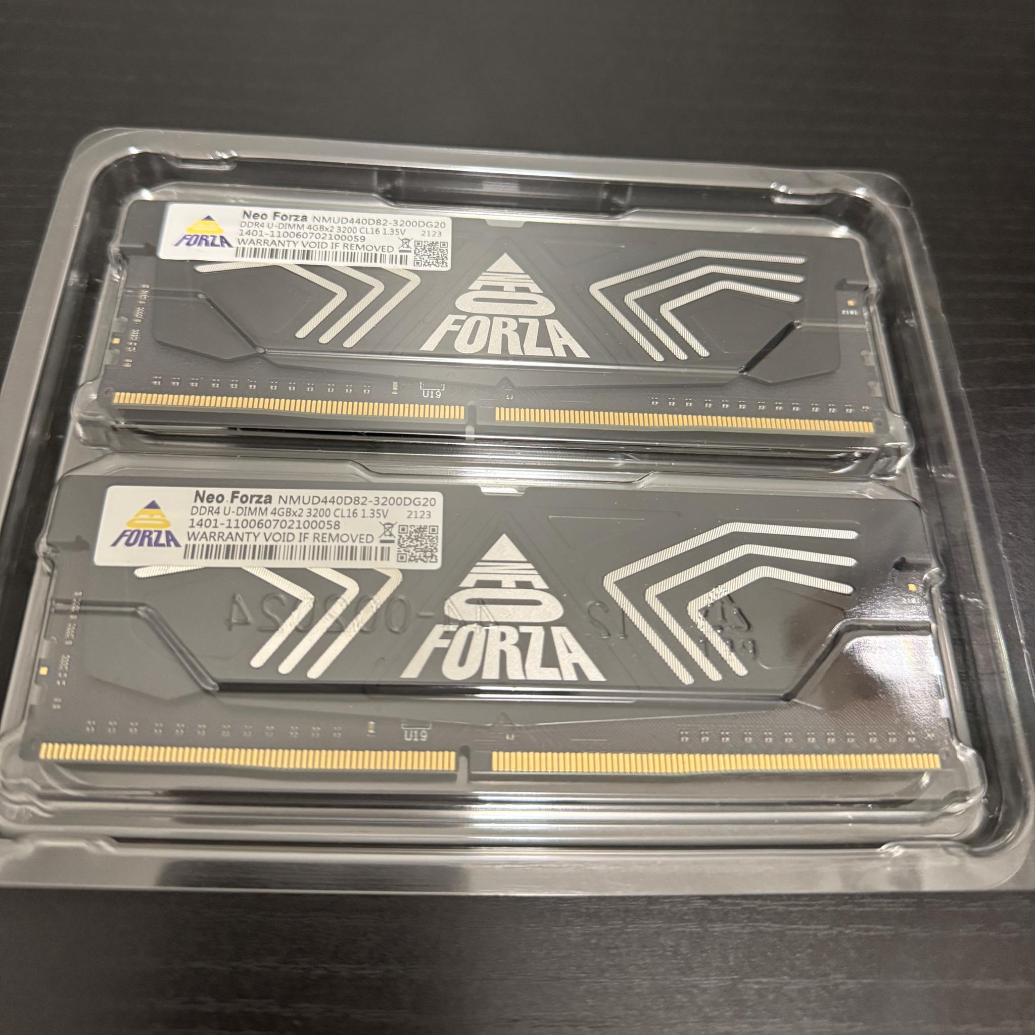 8GB DDR4 3200mhz RAM (4x2)