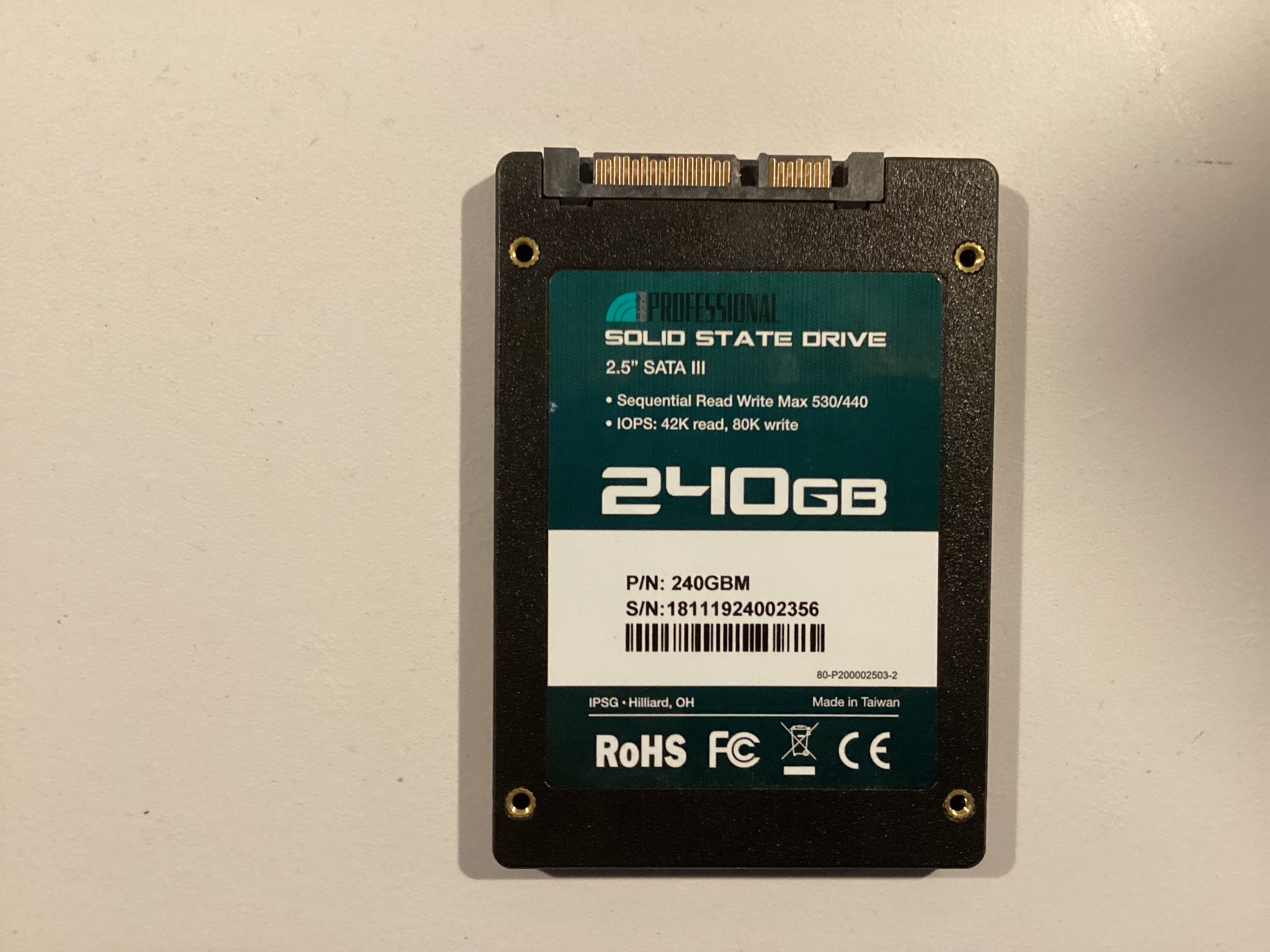 Inland Professional SSD 240GB Fast write speed