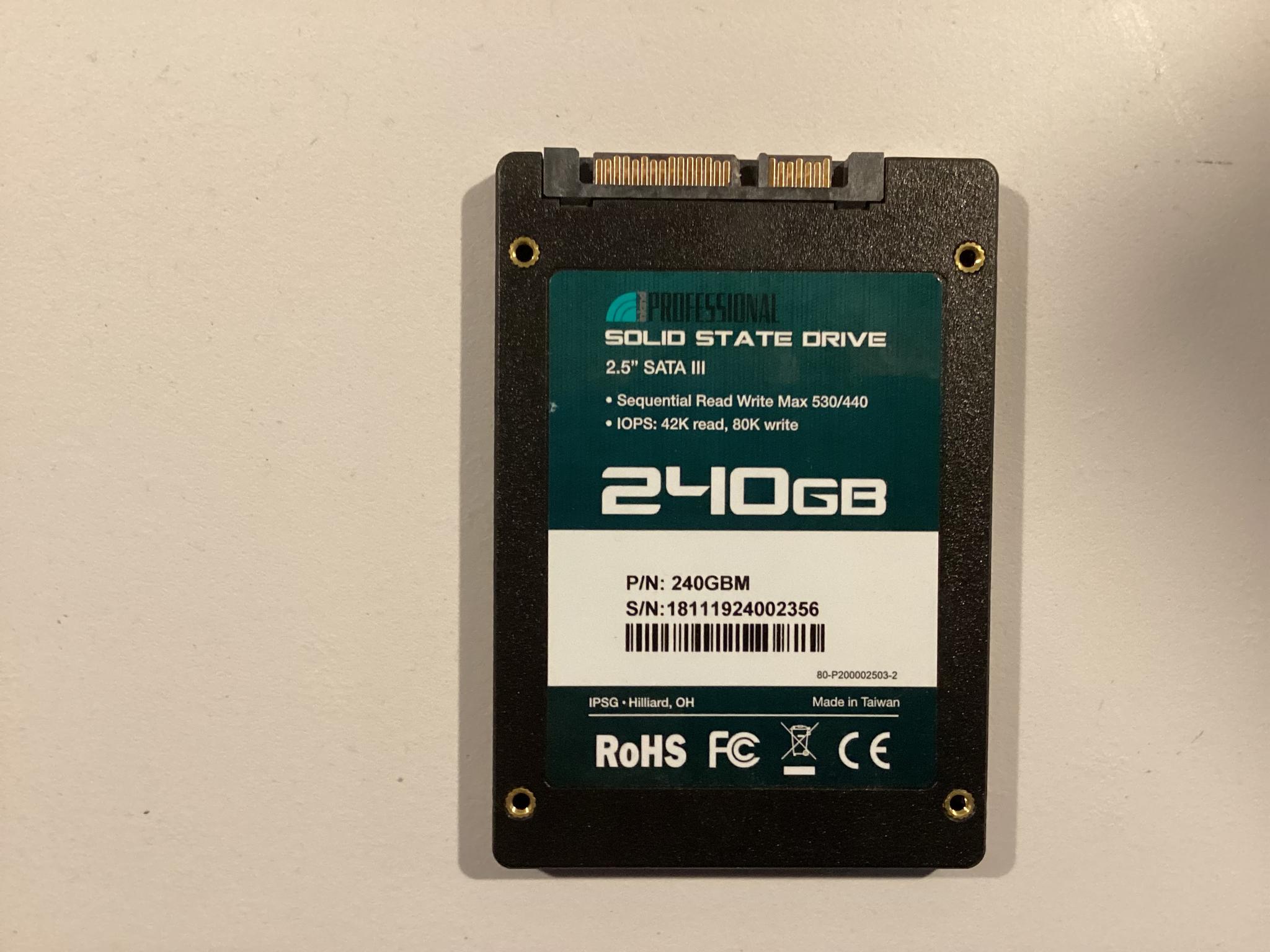 Inland Professional SSD 240GB Fast write speed