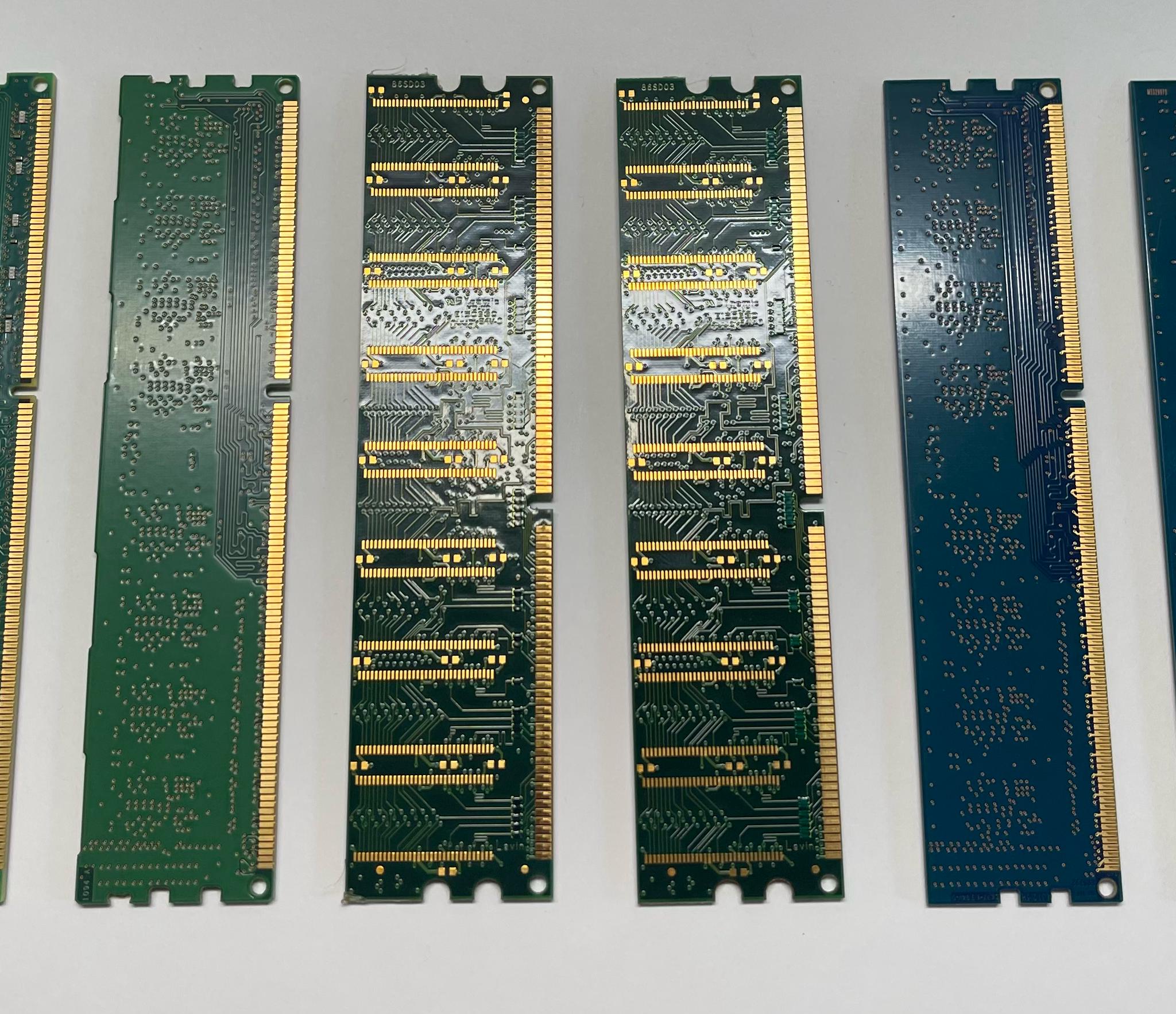 variety of old RAM modules