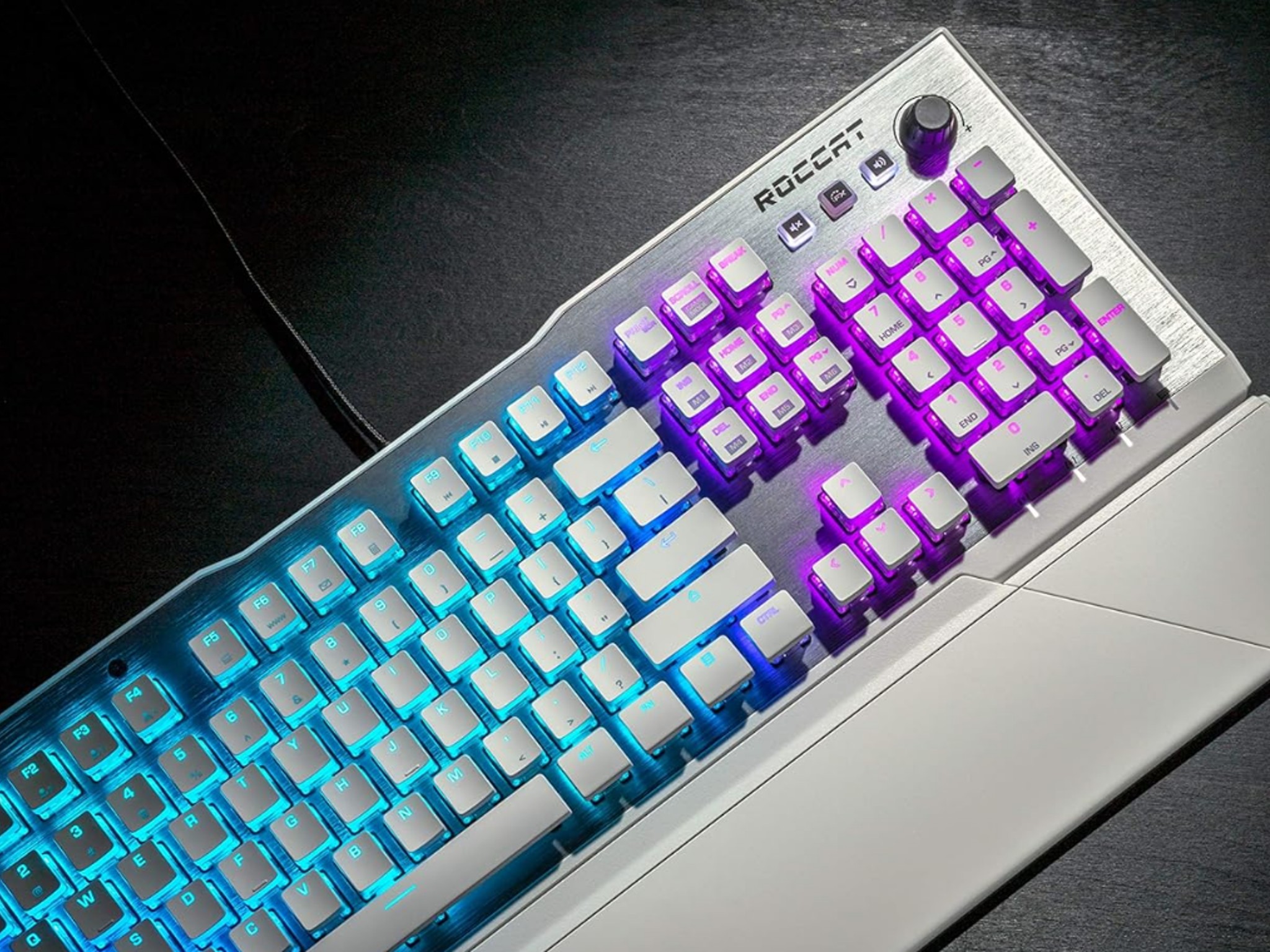 BNIB ROCCAT Vulcan 122 Full-size Mechanical PC Gaming Keyboard- Tactile Titan Switch (Arctic White)