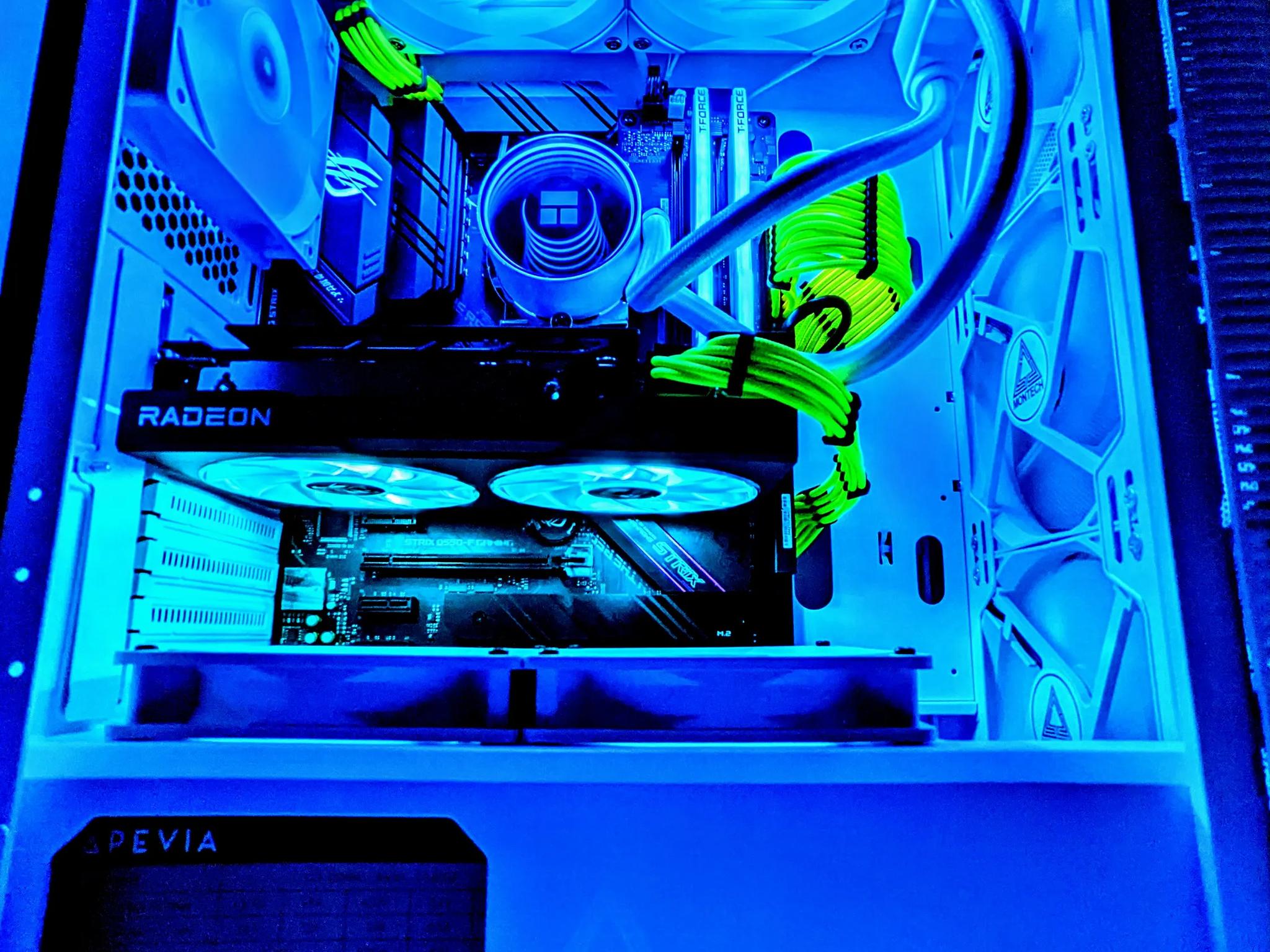 ⚪️Liquid-Cooled 💦⚪️Gaming PC |RX 6650XT| Ryzen 5 5600G| 16GB DDR4 RAM(TFORCE)| Windows 11 Pro