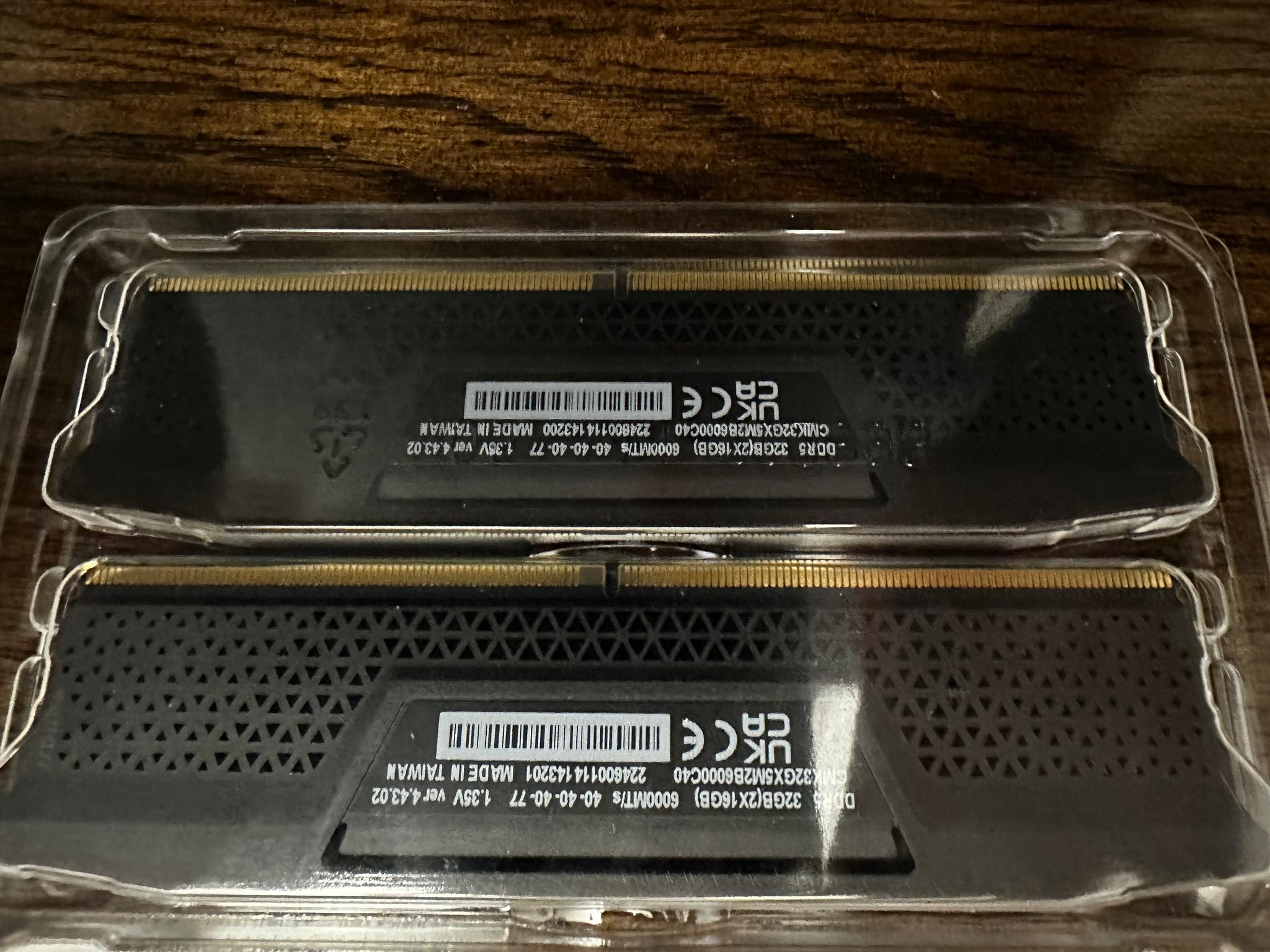 Corsair Vengeance 32GB (2x16) 6000 CL40