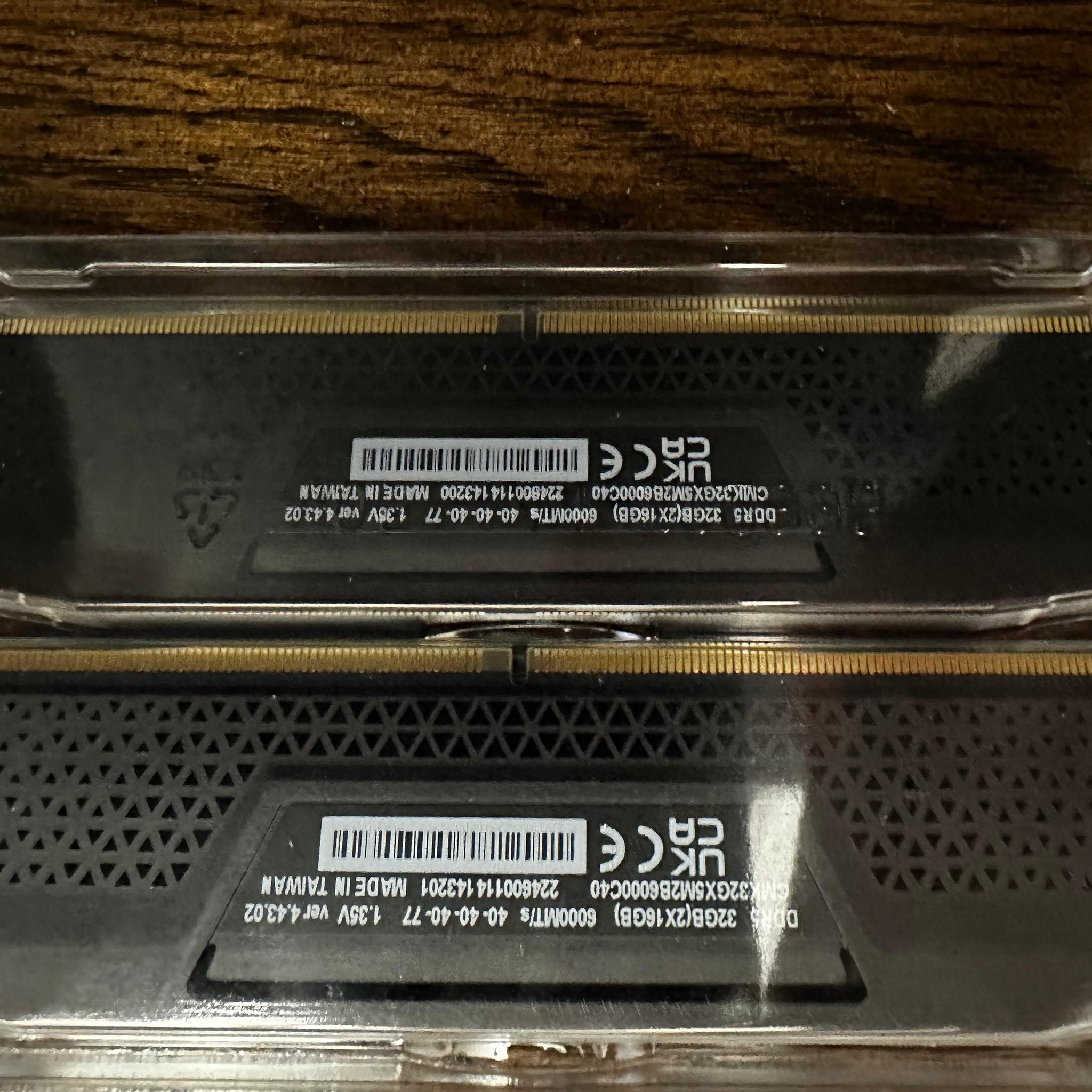 Corsair Vengeance 32GB (2x16) 6000 CL40