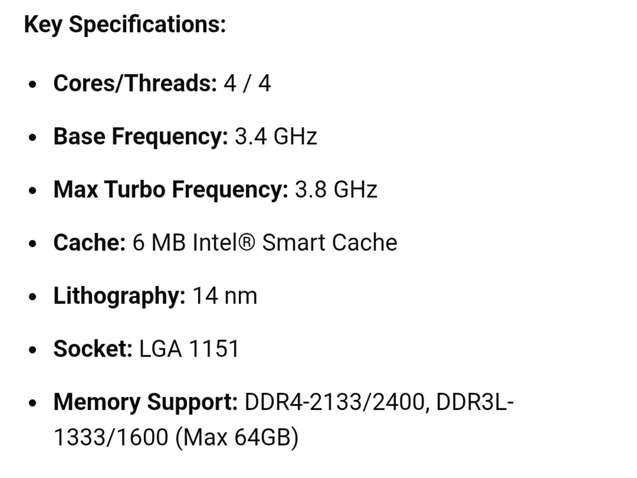 Intel Core i5-7500