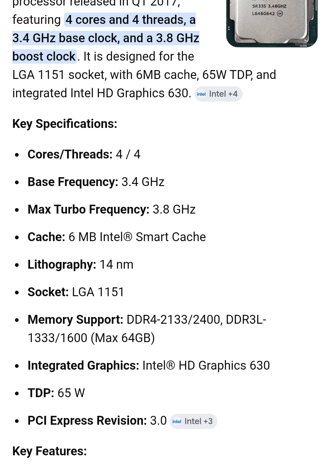 Intel Core i5-7500