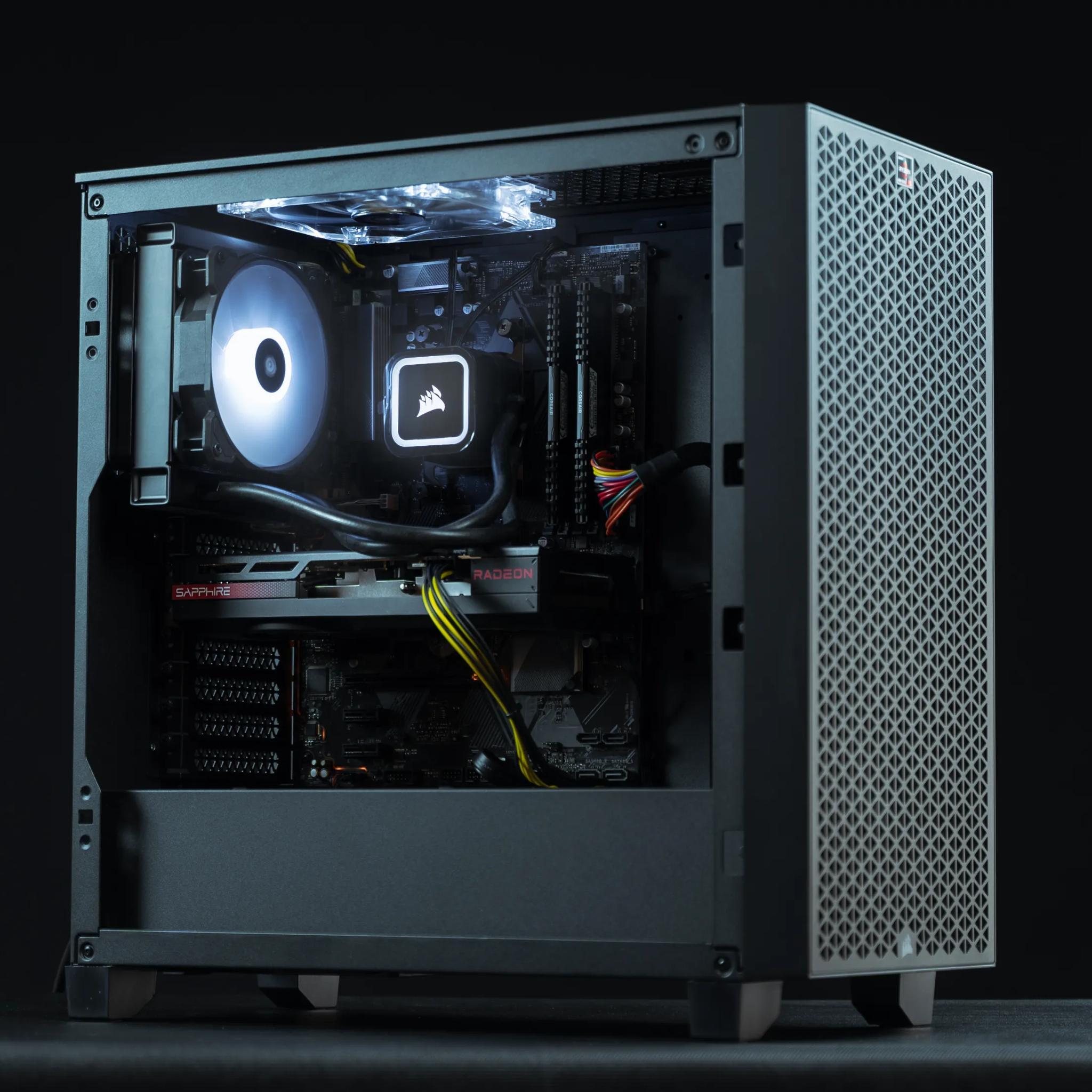 “LesserStag” RX 7600 Ryzen 5 32GB Windows 11 1TB Gaming PC Powerhouse